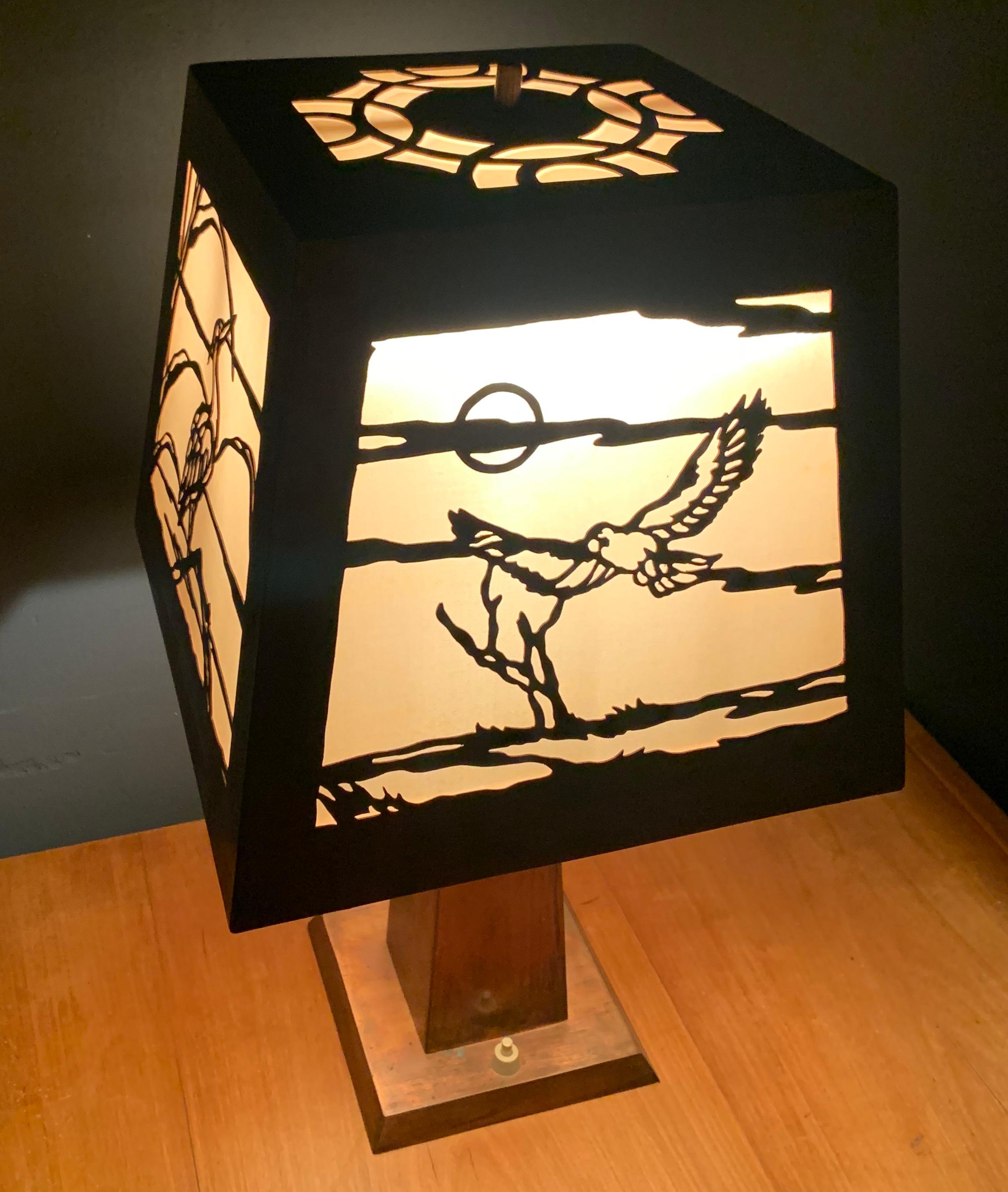 Lampe de table à la manière de Charles Limbert en vente 7