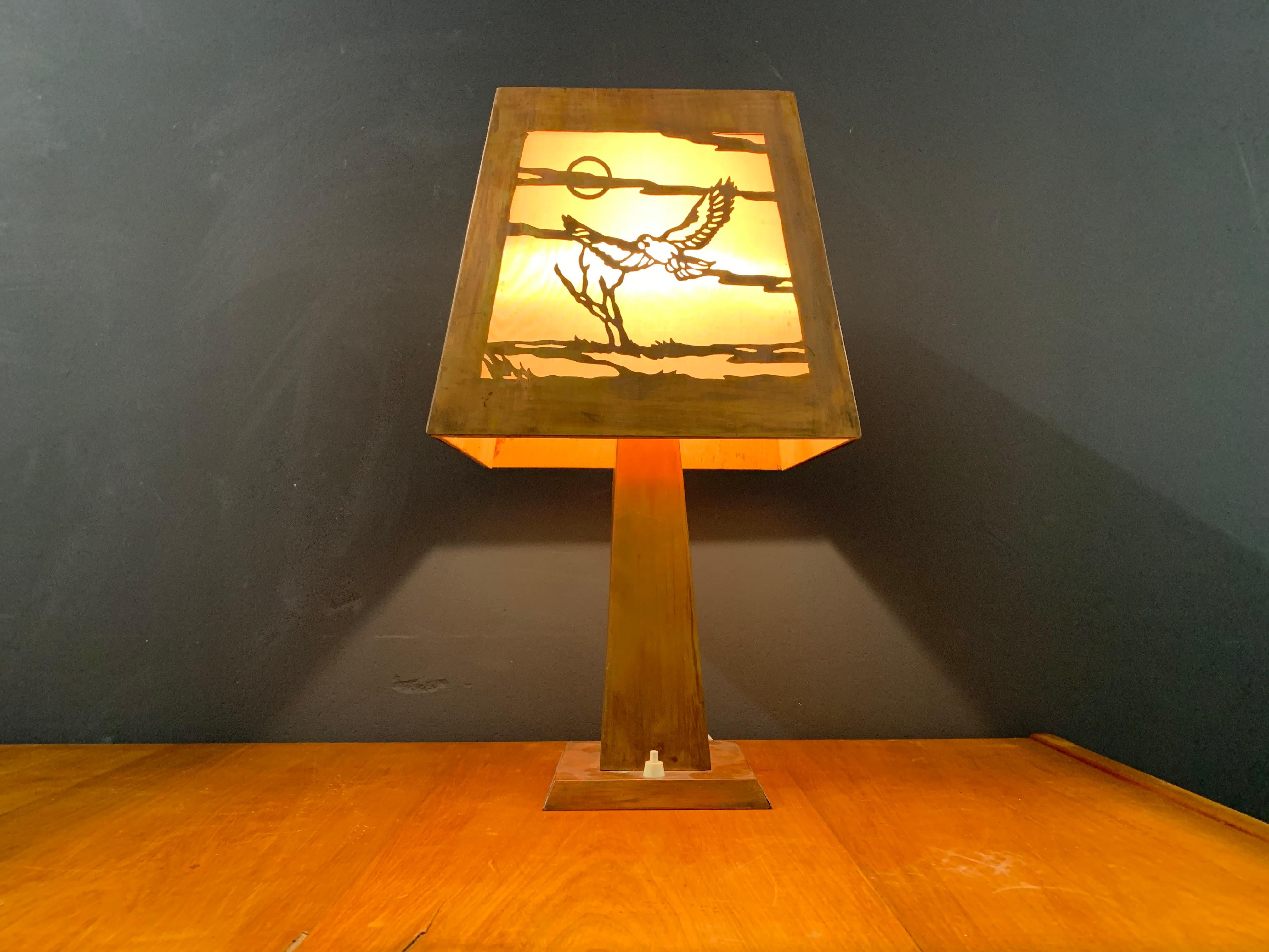 Table Lamp in the Manner of Charles Limbert For Sale 10