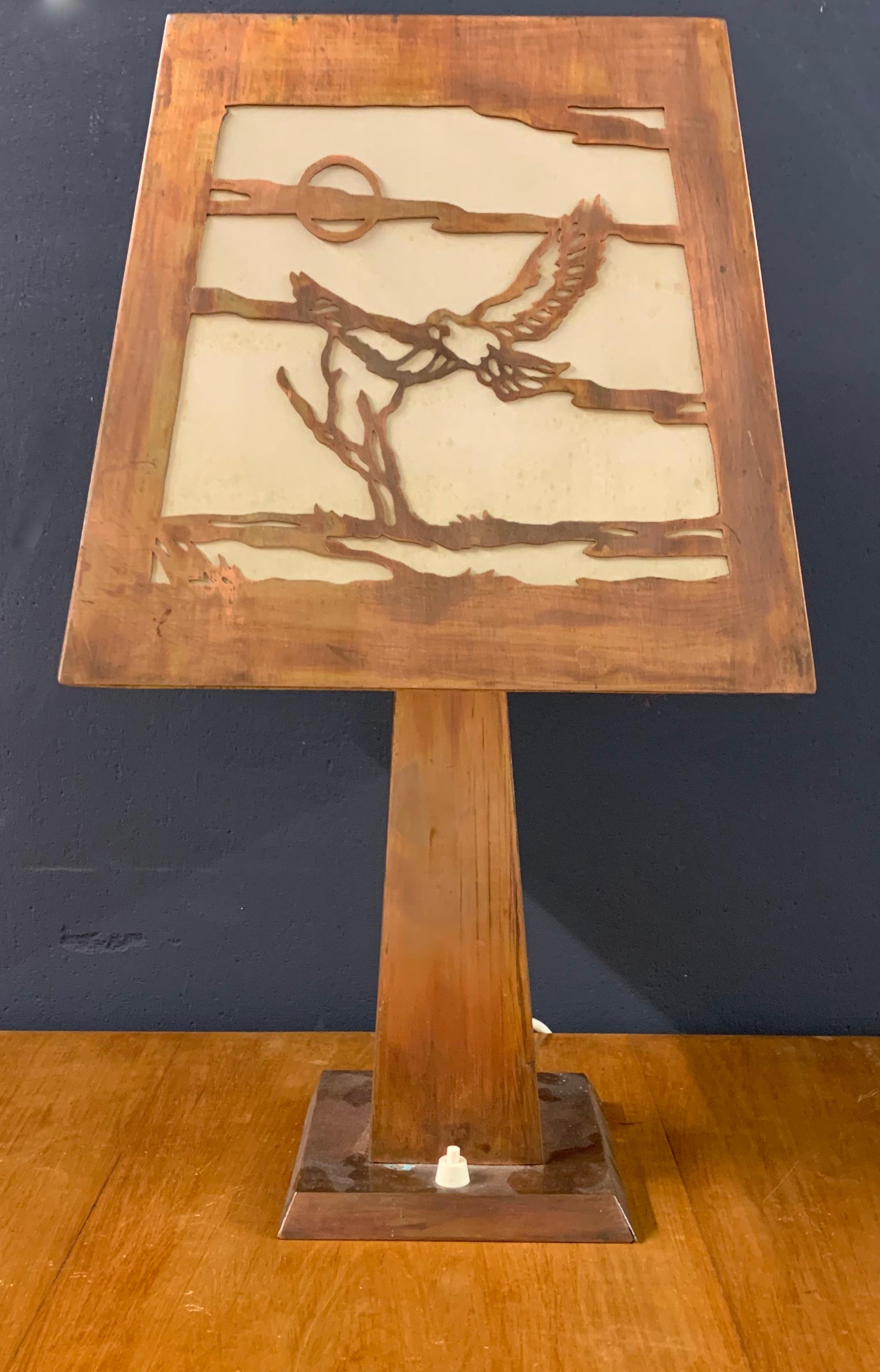 Lampe de table à la manière de Charles Limbert Bon état - En vente à Munich, DE