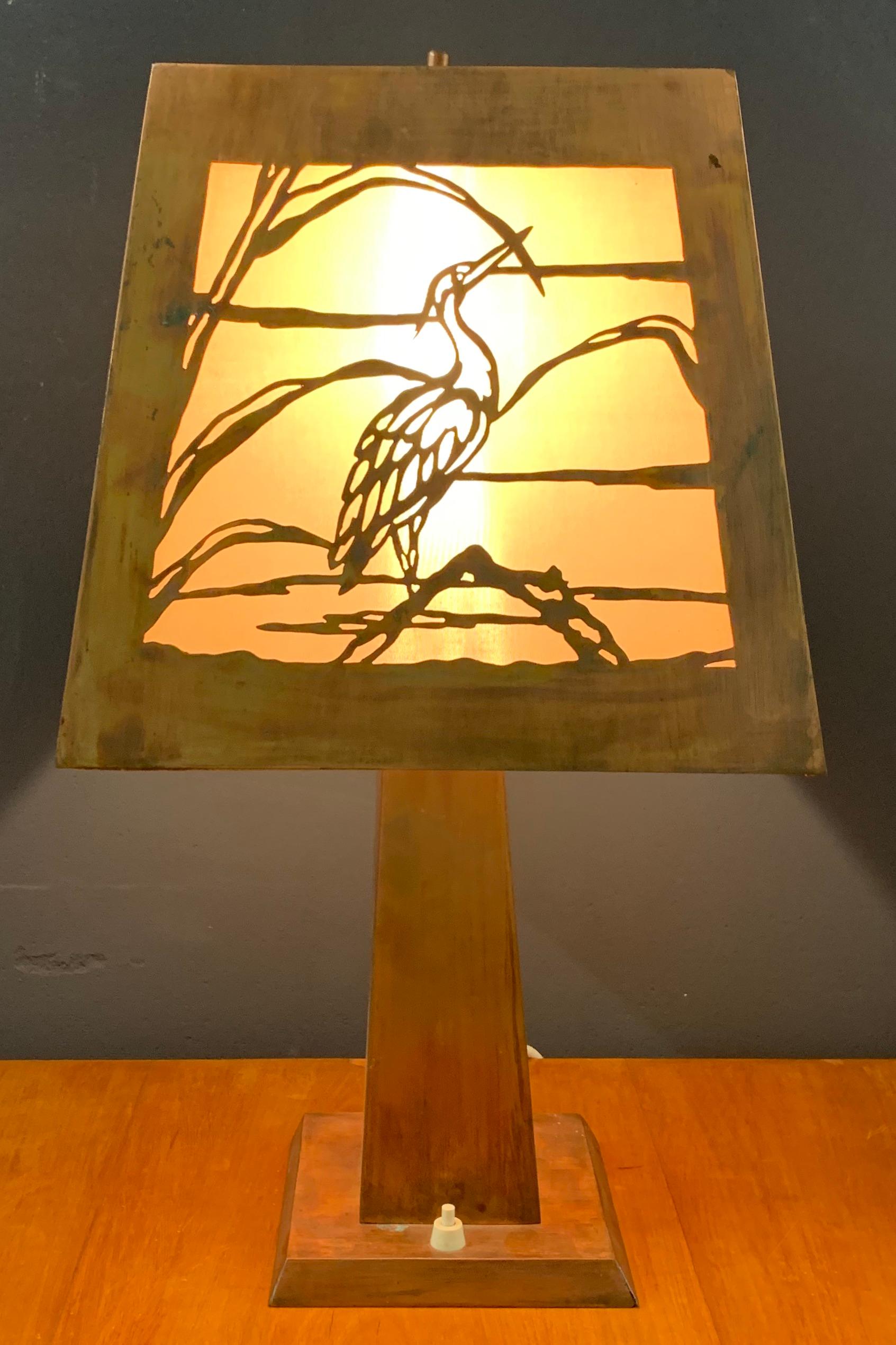 Mid-20th Century Table Lamp in the Manner of Charles Limbert For Sale