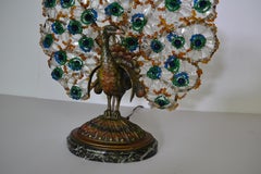 Table Lamp in the Style of a Peacock