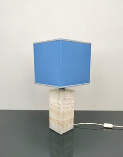 Table Lamp in Travertine by Fratelli Mannelli, Italy 1970s