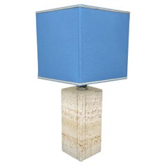 Table Lamp in Travertine by Fratelli Mannelli, Italy 1970s