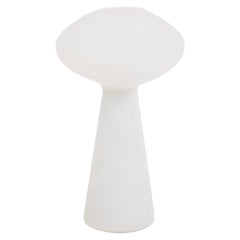 Table Lamp in White Glass, 1960s