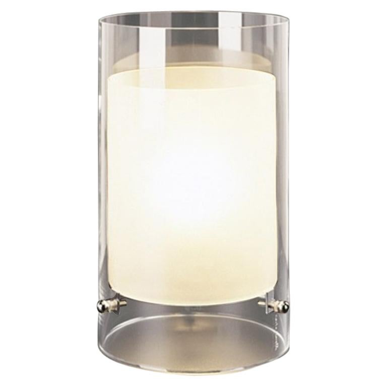 Table Lamp in White Murano Crystal "Cilla" by Carlo Moretti im Angebot