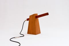 Table Lamp in Wood, Brazilian Contemporary Design by O Formigueiro