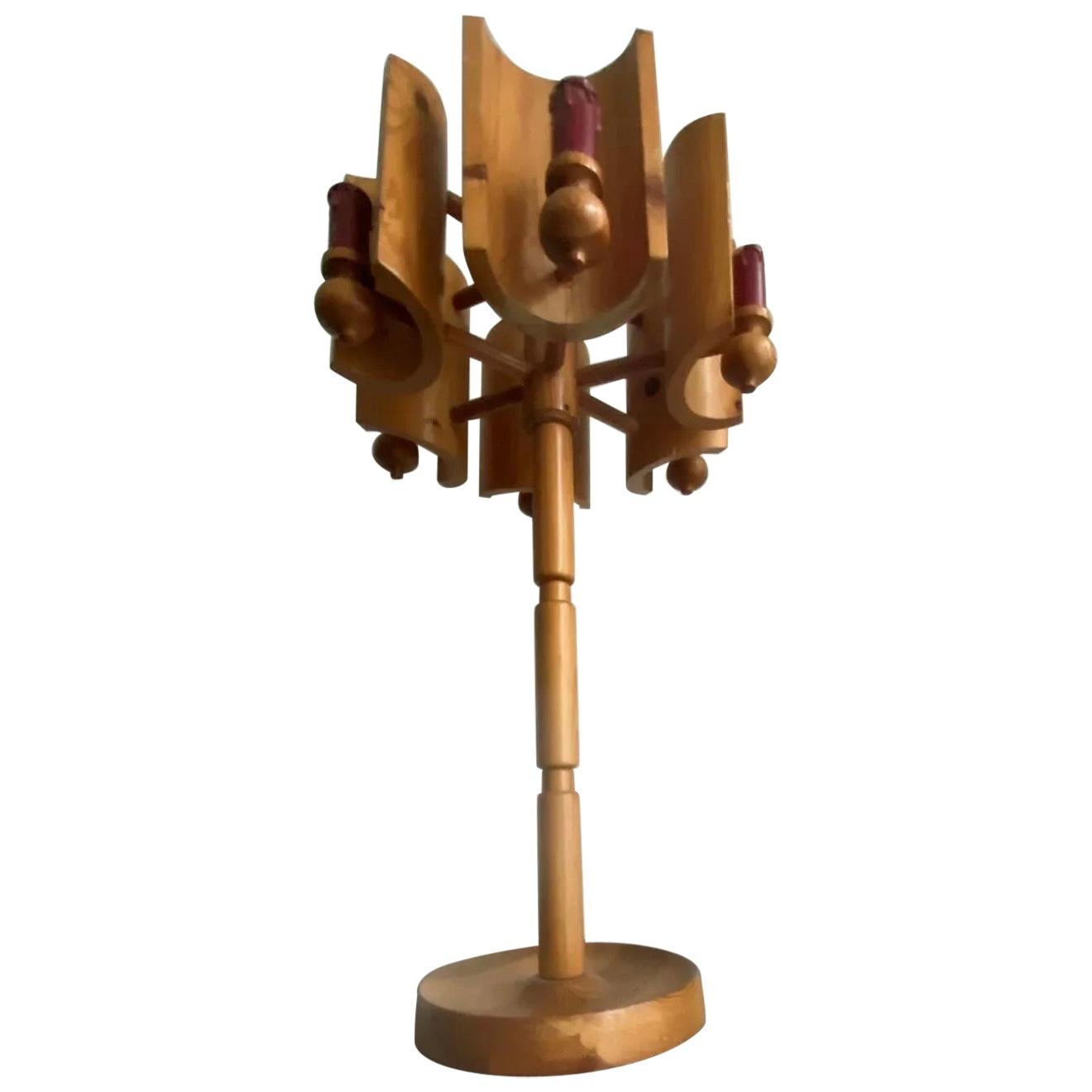 Table Lamp in Wood