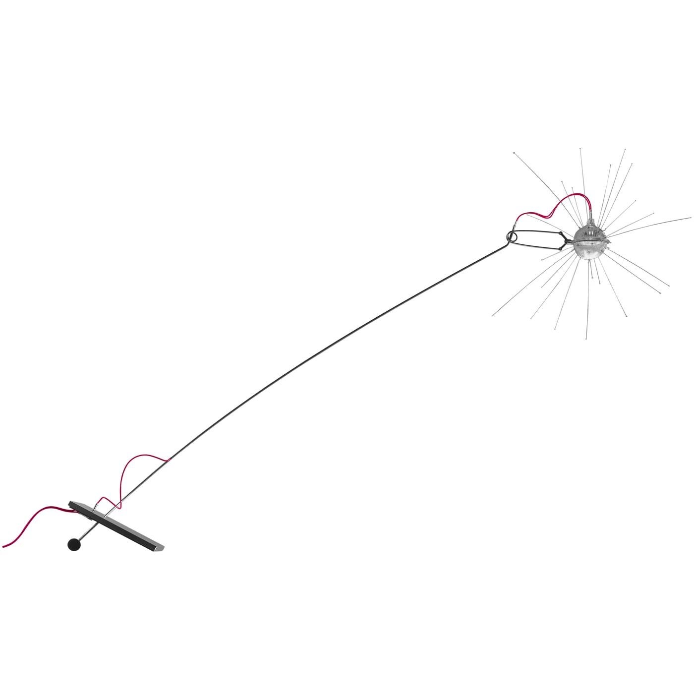 Model: Mozzkito Table Lamp
Designer: Ingo Maurer

Mozzkito is a playful and functional table lamp that transforms everyday objects into lighting art. The tea strainer houses a small halogen spotlight, and the lamp’s tilt can be adjusted via the