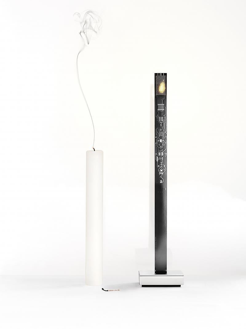 Italian Lampe à poser Ingo Maurer My New Flame - Noir en vente