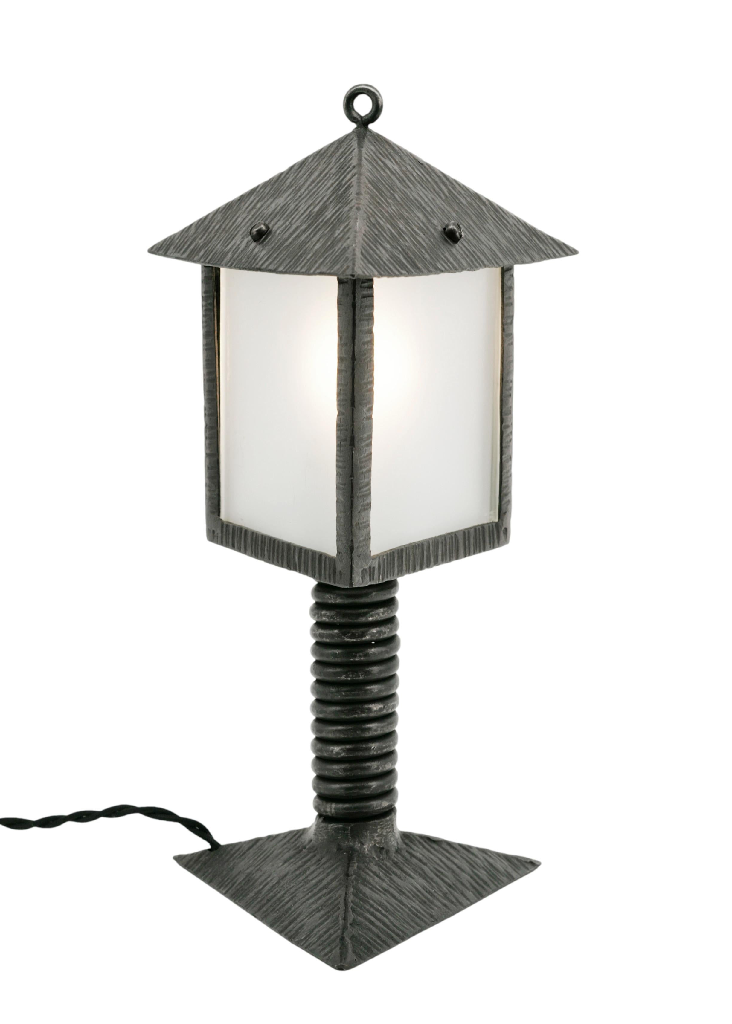 French Table Lamp / Lantern, 1920 For Sale