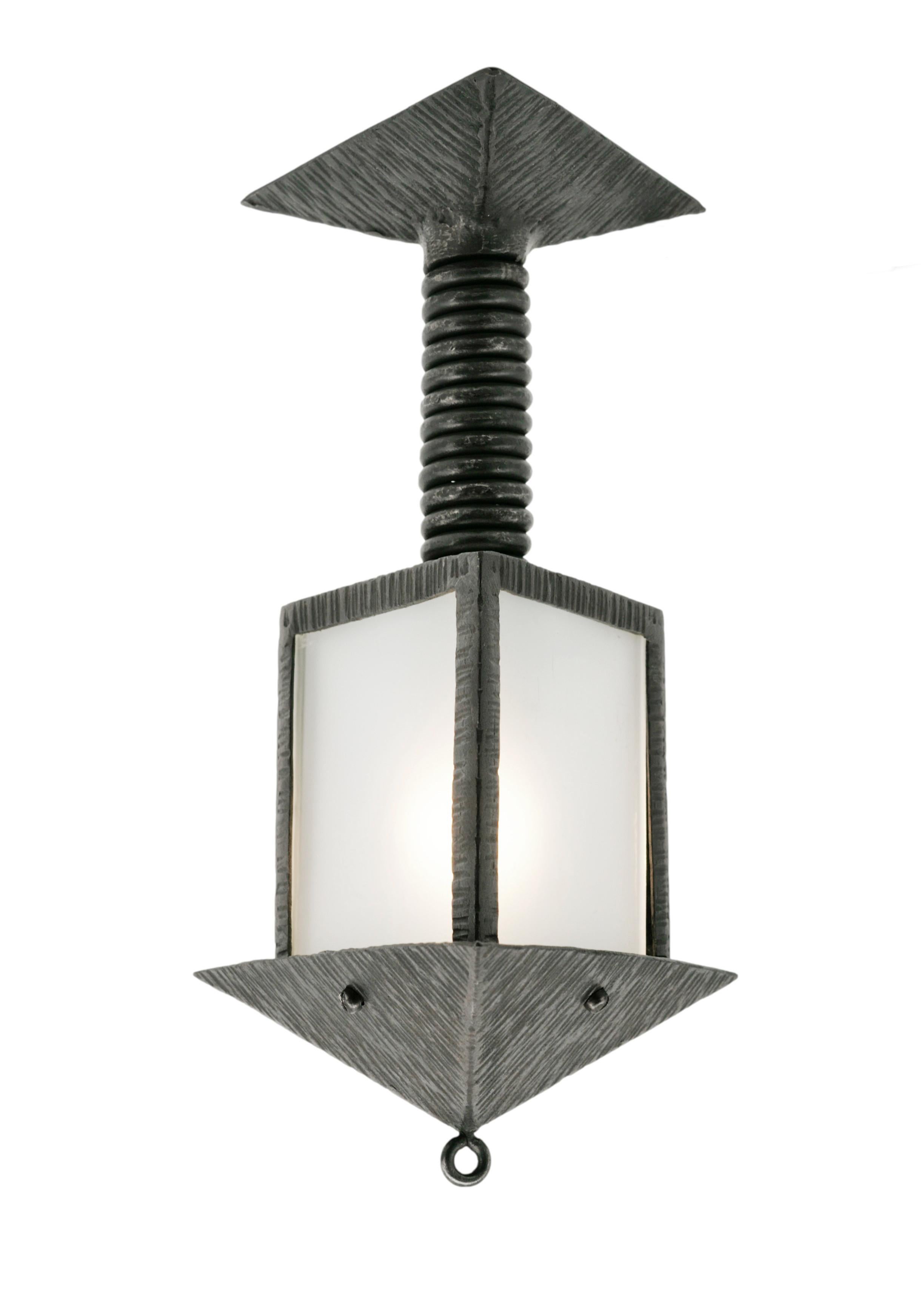 Table Lamp / Lantern, 1920 In Good Condition For Sale In Saint-Amans-des-Cots, FR