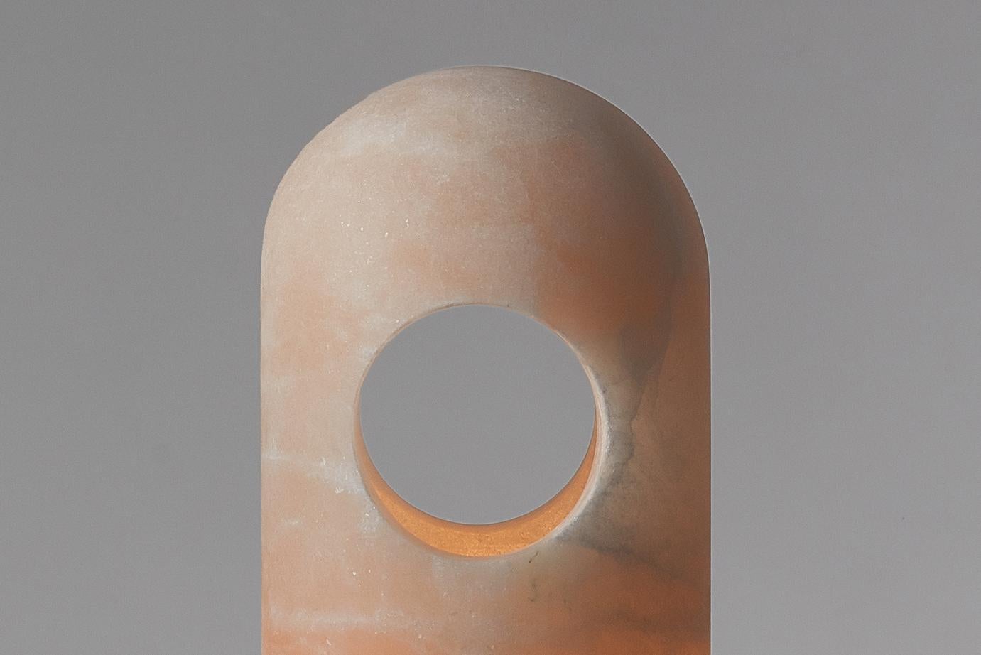 Table Lamp Large Alabaster Handcrafted Contemporary 