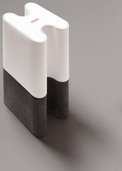 Tischlampe aus Leder, Francesco Balzano für Giobagnara, Ossicle, groß