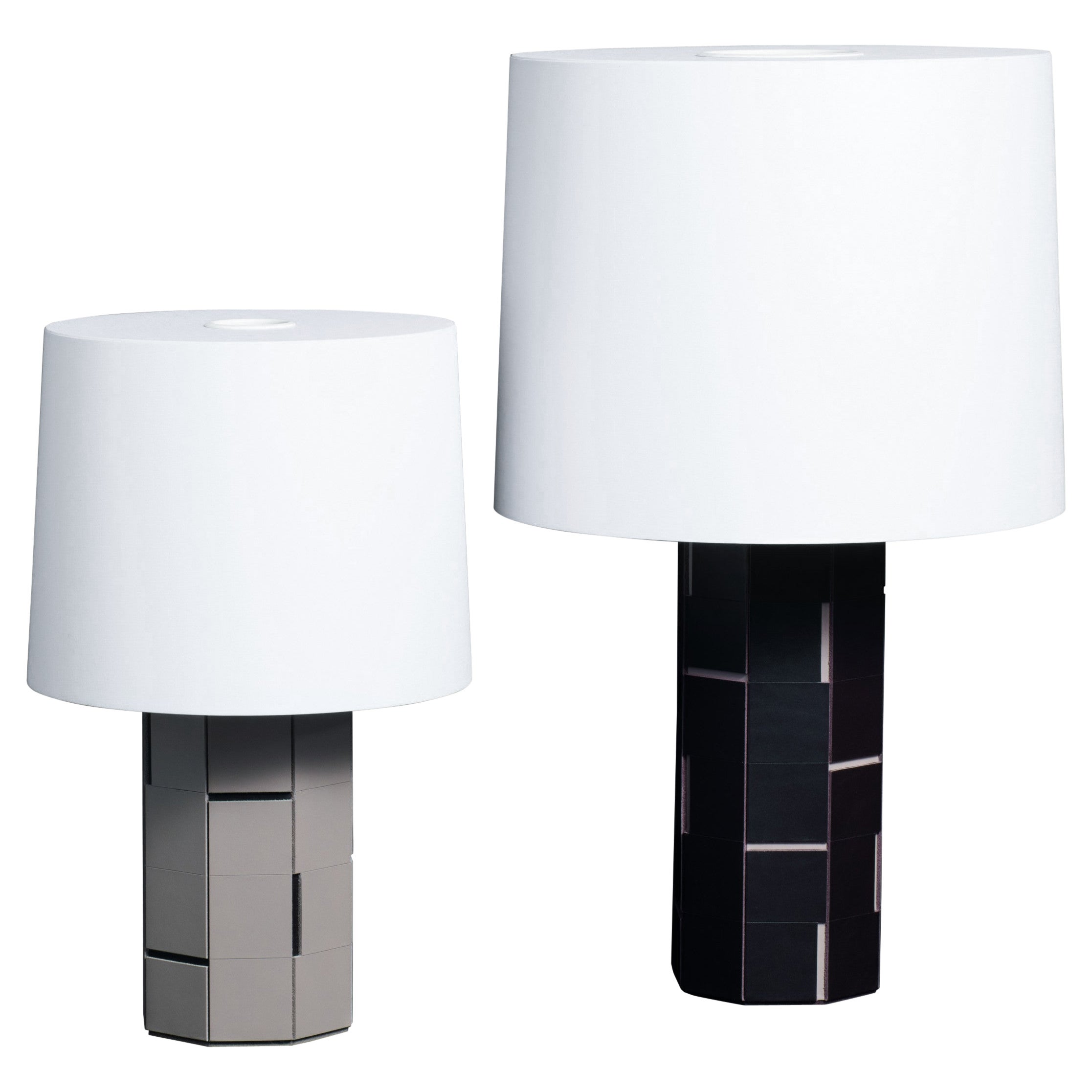 italien Lampe de bureau en cuir Stephane Parmentier pour Giobagnara Atari (petite) en vente