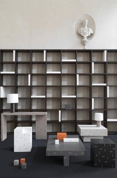 Table Lamp Leather Stephane Parmentier for Giobagnara Atari Table Lamp (Small)