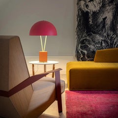 Table lamp led Catellani & Smith Ale BIG - Fluo orange-brass base-fluo yellow
