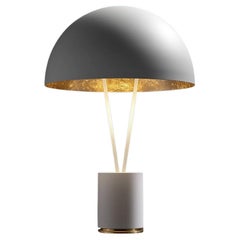 Table lamp led Catellani & Smith Ale BIG - White / Gold coloured leaf dome