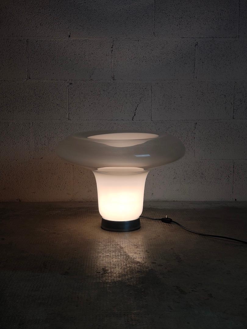 Lampe de bureau Lesbo en verre soufflé d'Angelo Mangiarotti pour Artemide, années 70 en vente 8