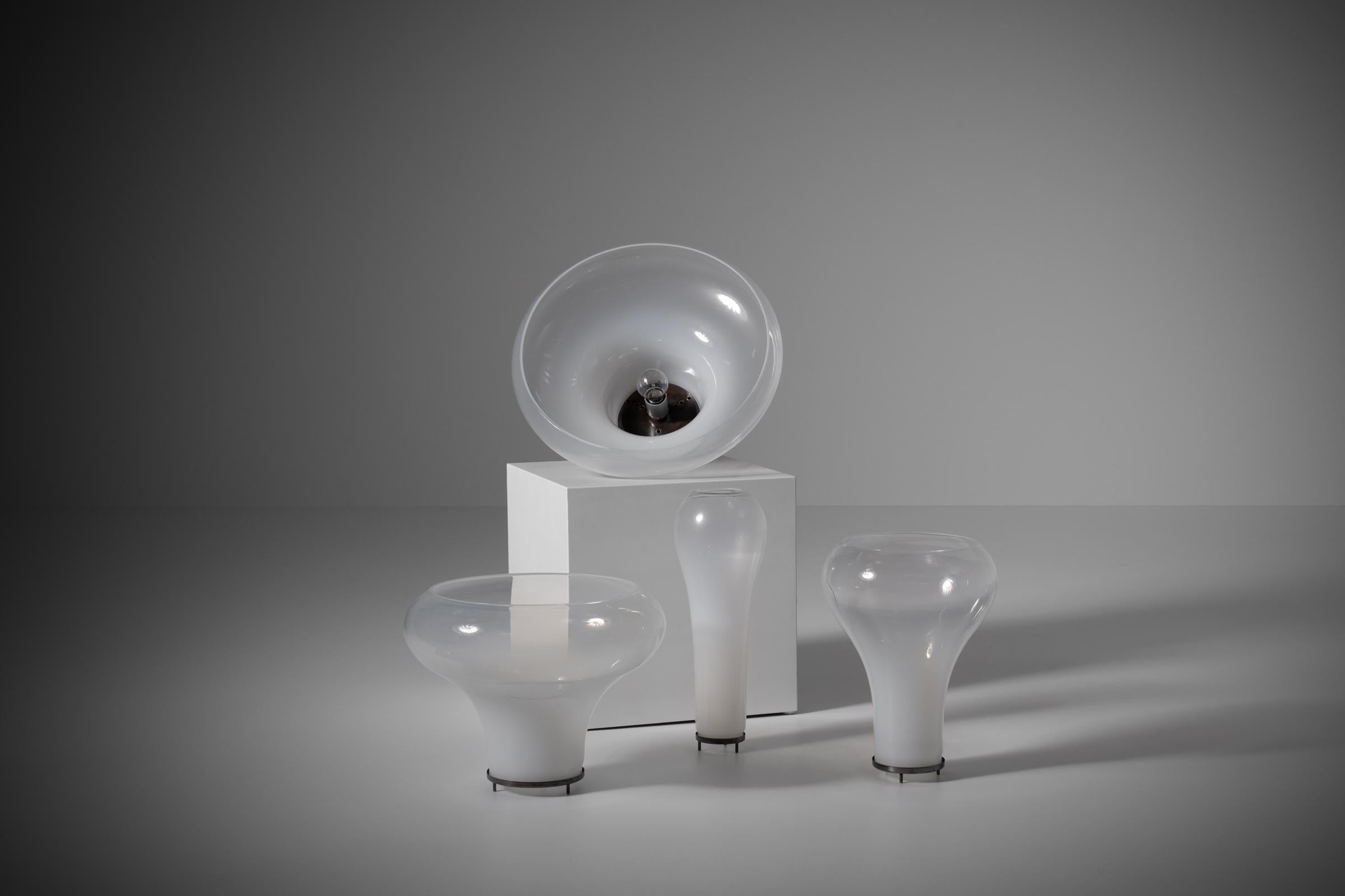 Table lamp ‘Lotus’ by Carlo Nason for Mazegga, model LT305, Italy 1960s 4