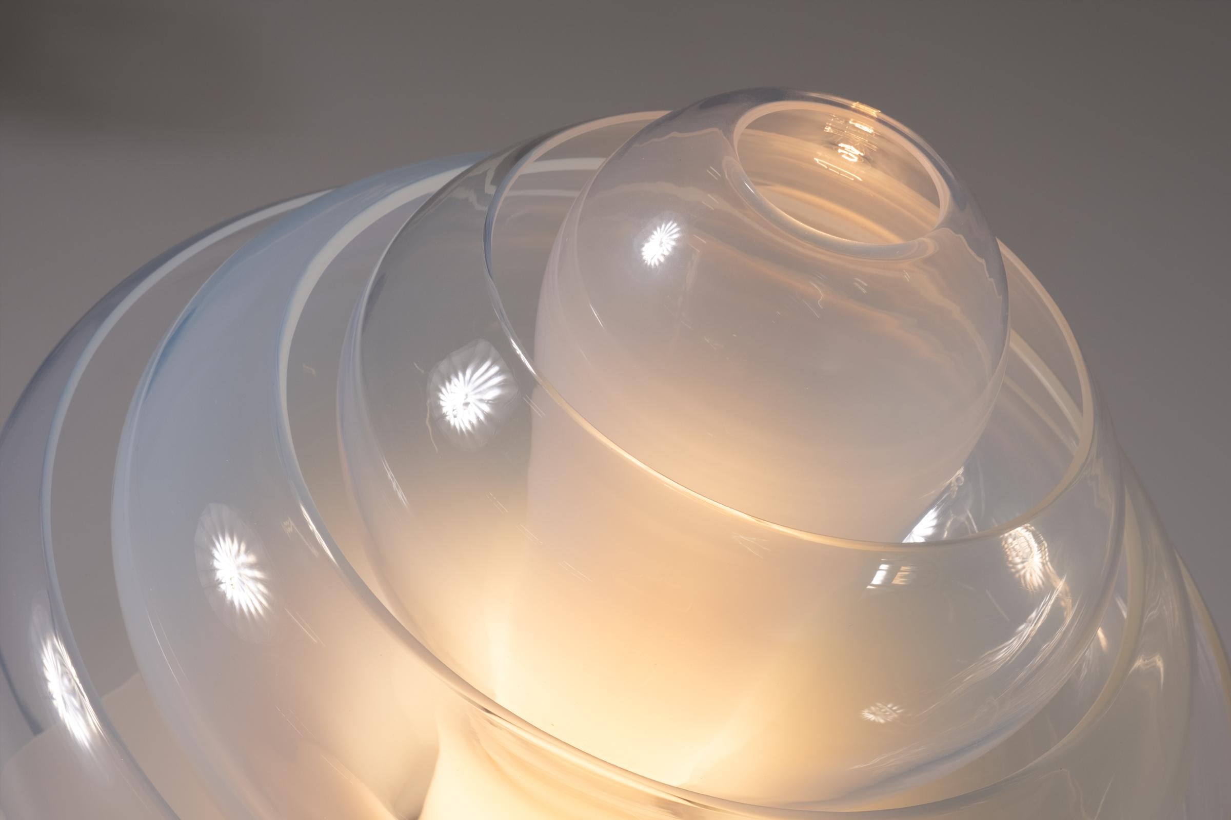 Mid-Century Modern Table lamp ‘Lotus’ by Carlo Nason for Mazegga, model LT305, Italy 1960s
