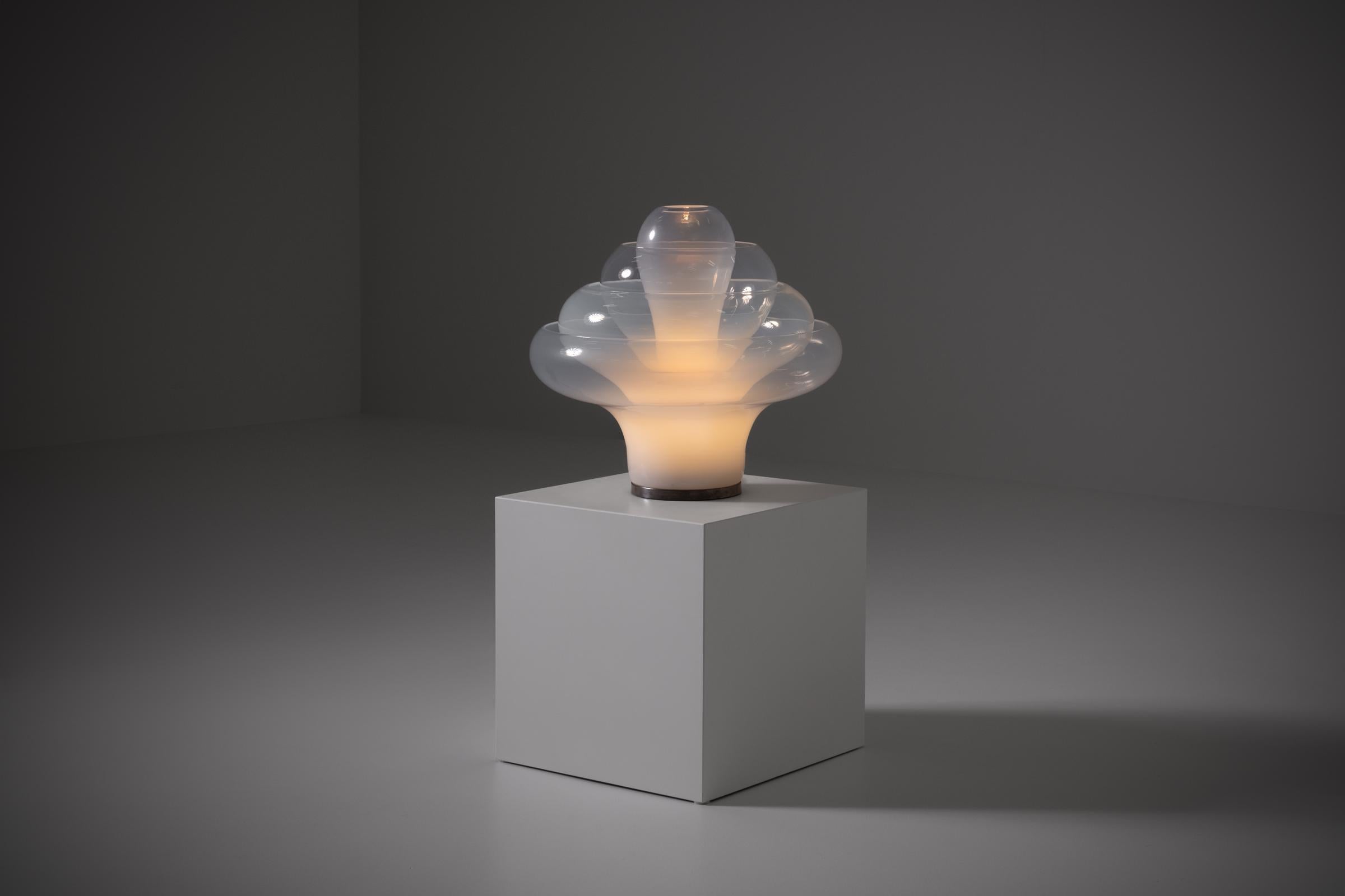 Italian Table lamp ‘Lotus’ by Carlo Nason for Mazegga, model LT305, Italy 1960s