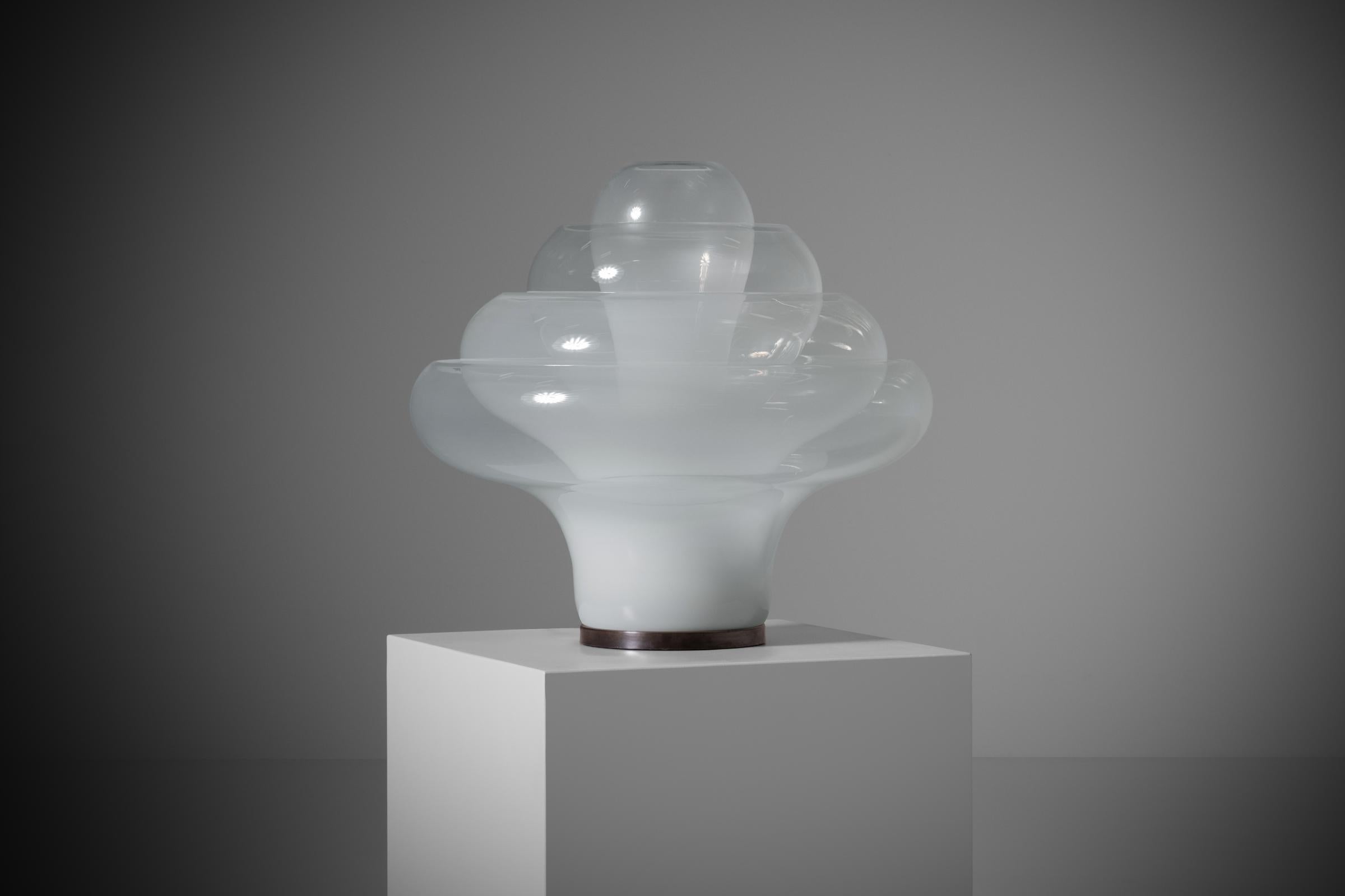 Table lamp ‘Lotus’ by Carlo Nason for Mazegga, model LT305, Italy 1960s 1