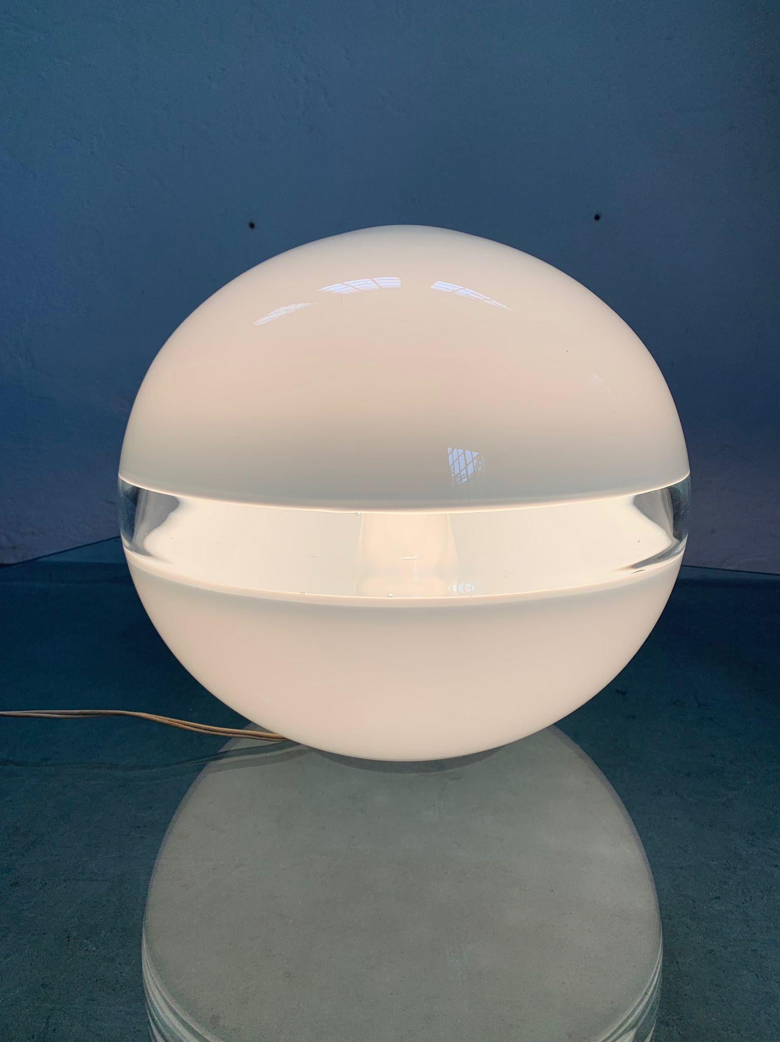 Italian Glass table lamp LT 231 by Carlo Nason for Mazzega, Italy, 1970s
