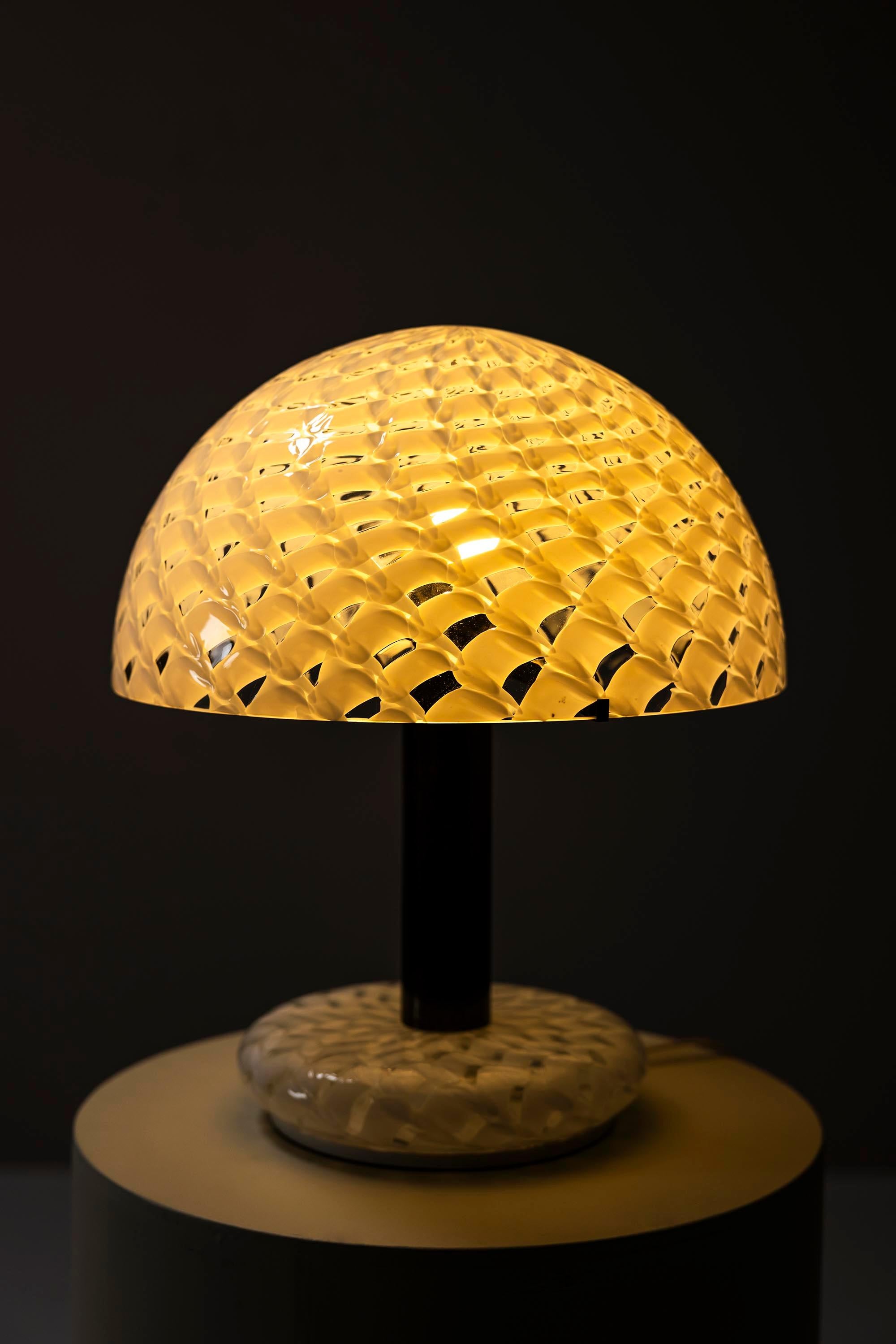 Lámpara de sobremesa LT 354 de Murano por Carlo Nason para AV Mazzega, Italia Años 70 en venta 1