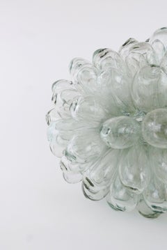 Tablelamp or floorlamp from mouthblown glass - transparent