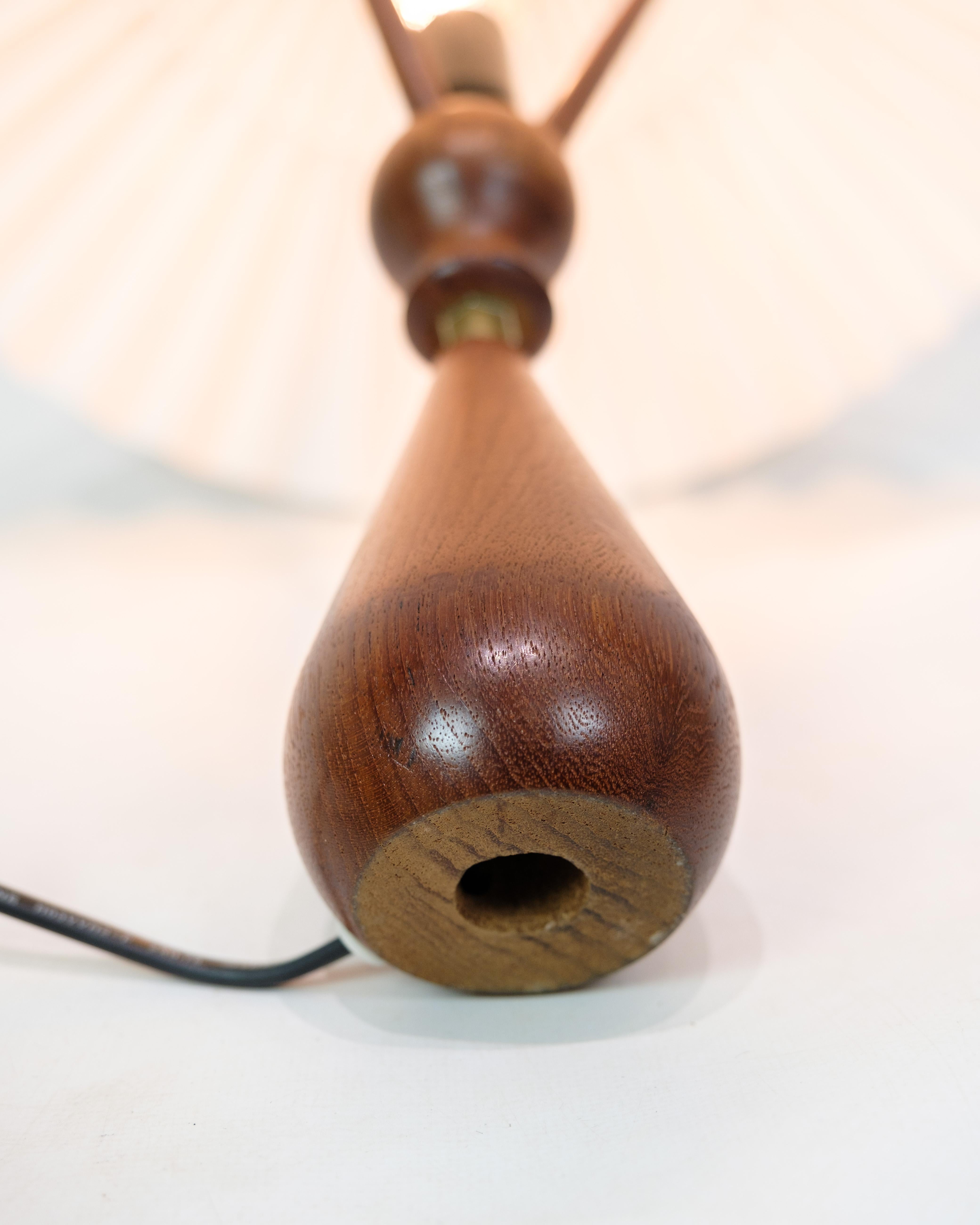 Table Lamp Made In Teak, Danish Design From 1960s For Sale 3