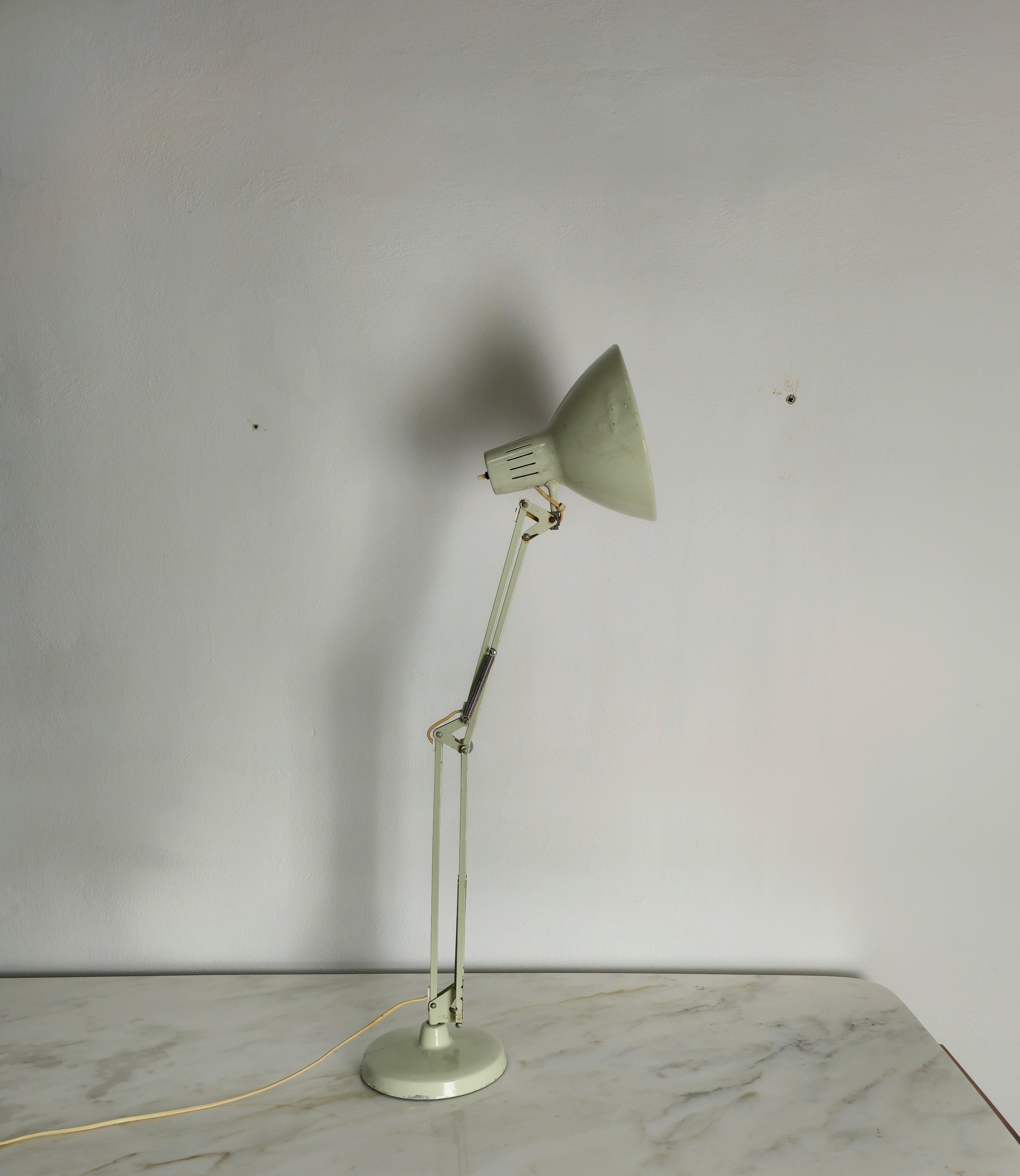 Table Lamp Metal Aluminum Jac Jacobsen for Luxo Midcentury Norwegian Design 1950 For Sale 3