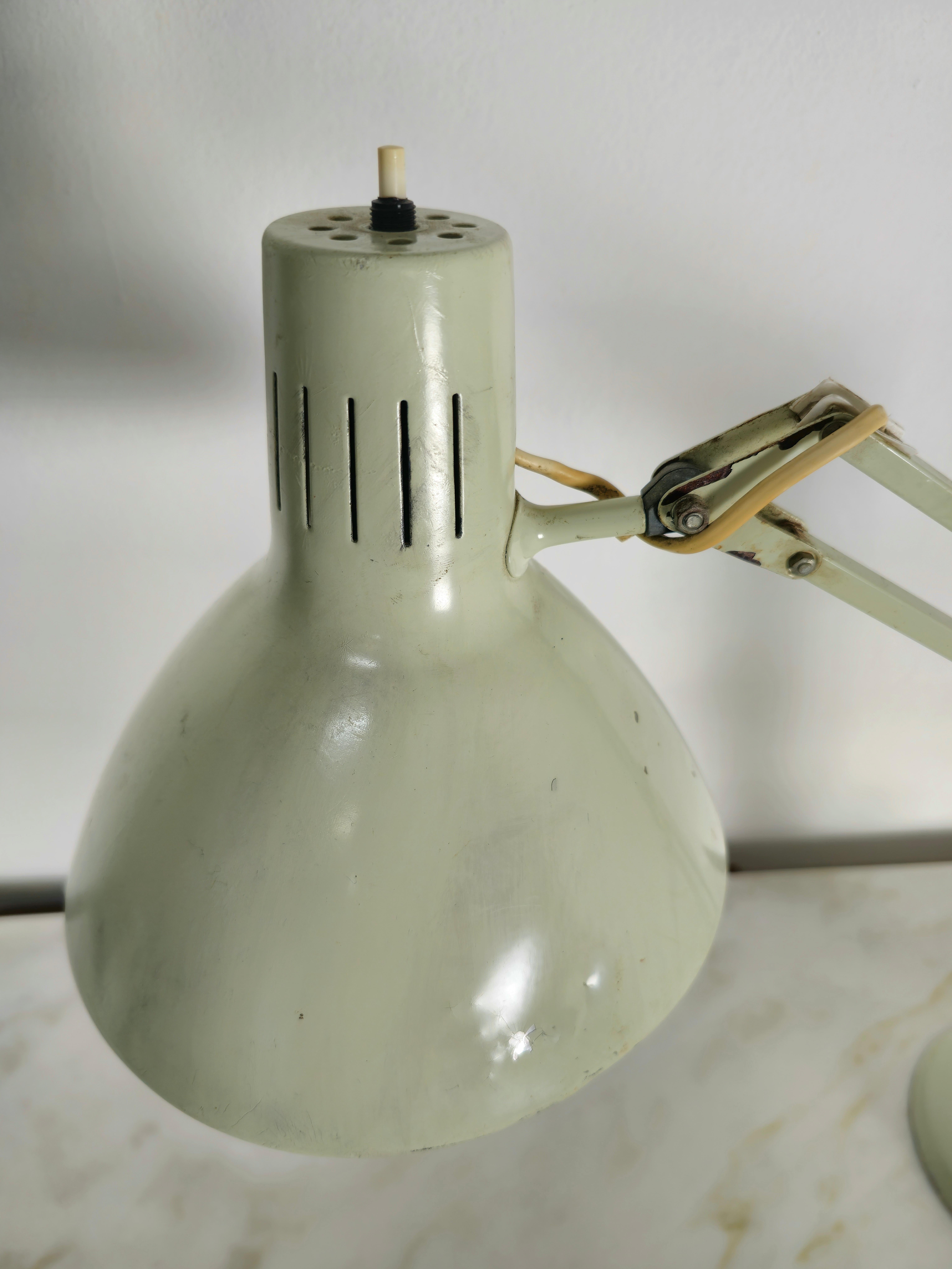 Table Lamp Metal Aluminum Jac Jacobsen for Luxo Midcentury Norwegian Design 1950 For Sale 6