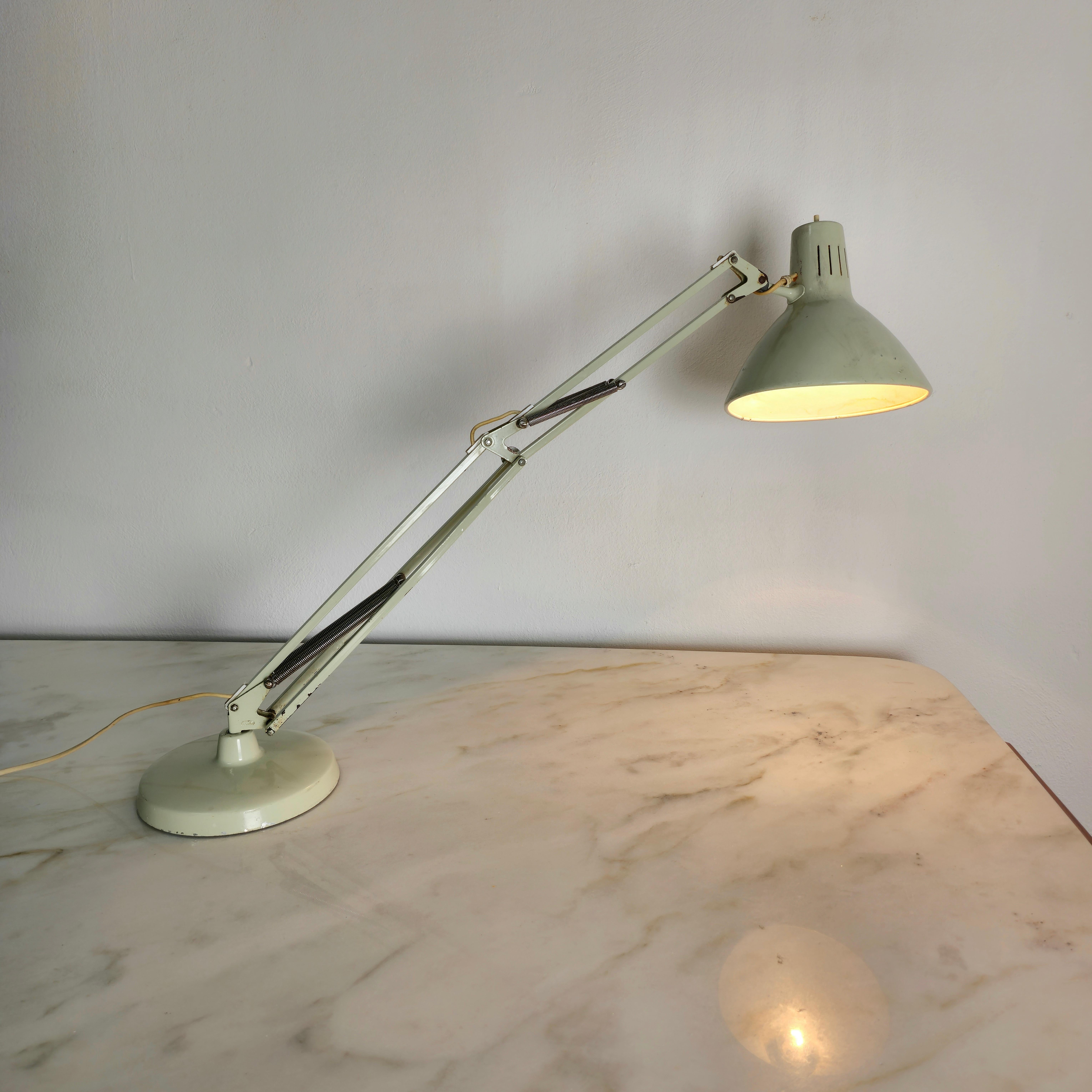 Norvégien Lampe de bureau en métal et aluminium Jac Jacobsen pour Luxo, design norvégien du milieu du siècle 1950 en vente