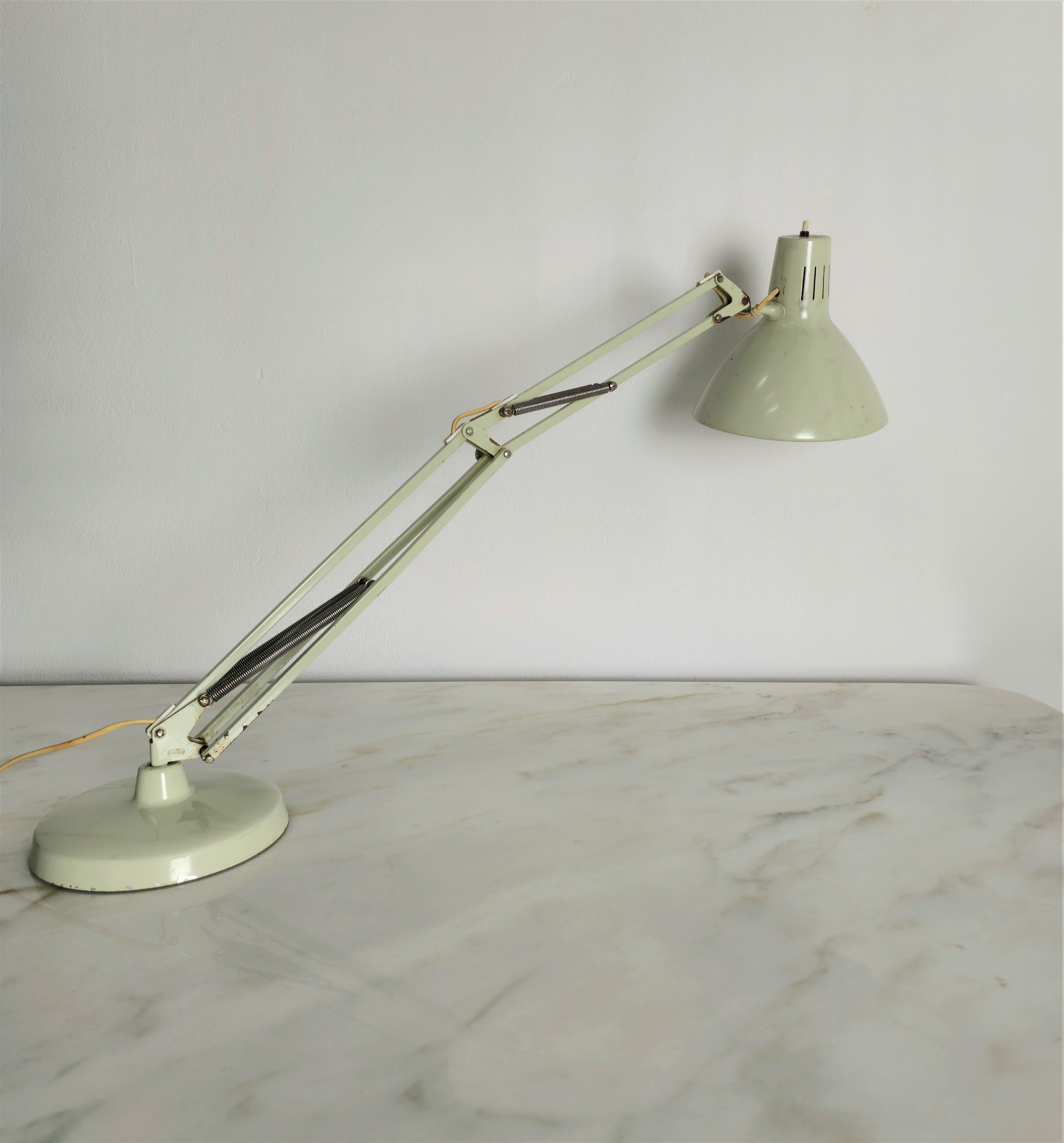 20th Century Table Lamp Metal Aluminum Jac Jacobsen for Luxo Midcentury Norwegian Design 1950 For Sale