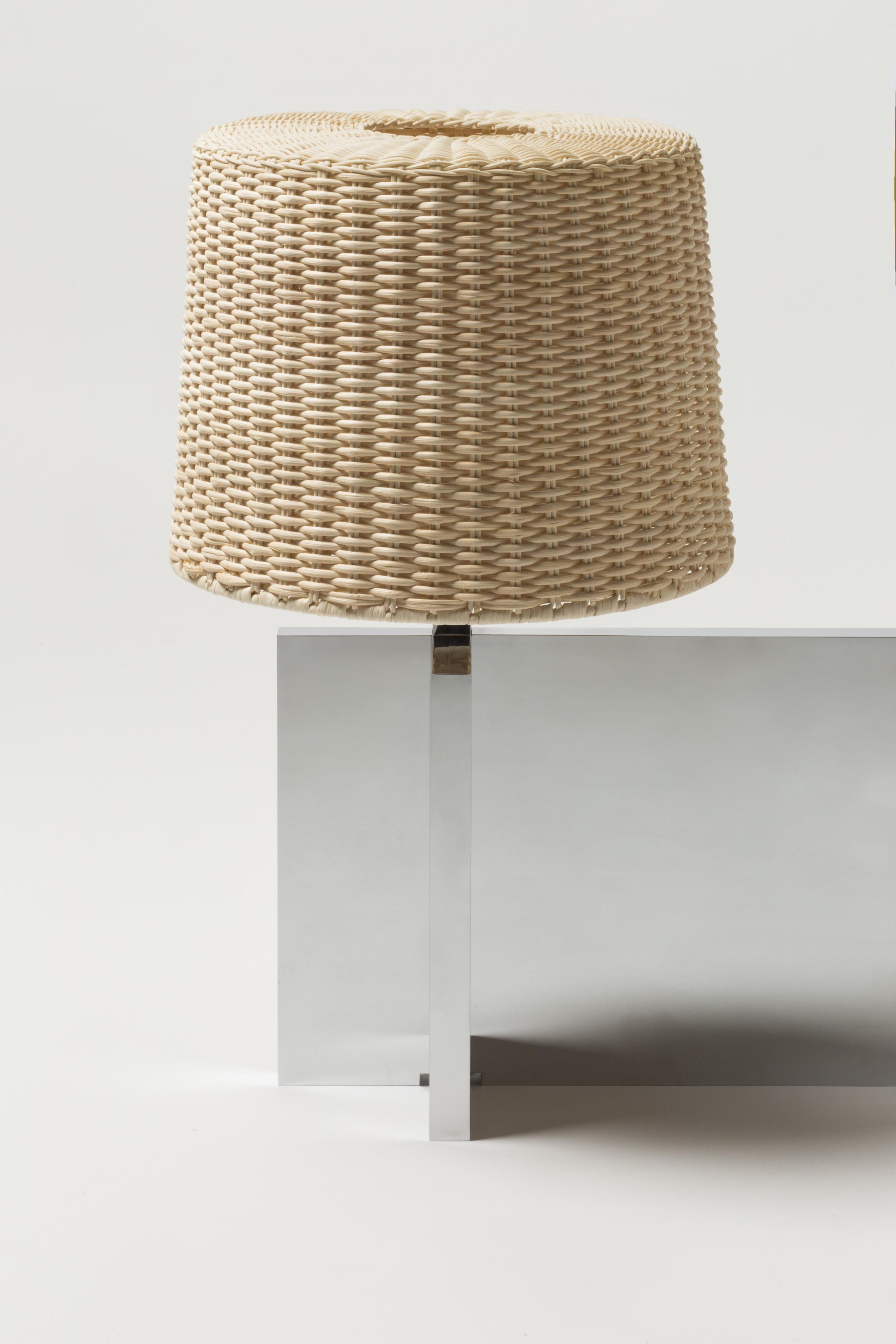Lipari Table Lamp (Medium) -- Stephane Parmentier x Giobagnara

Metal finishing has to be indicated; chrome/brass/bronze available. Shade is available only in natural rattan.

Embracing sleek designs and beautiful materials, the Stephane Parmentier