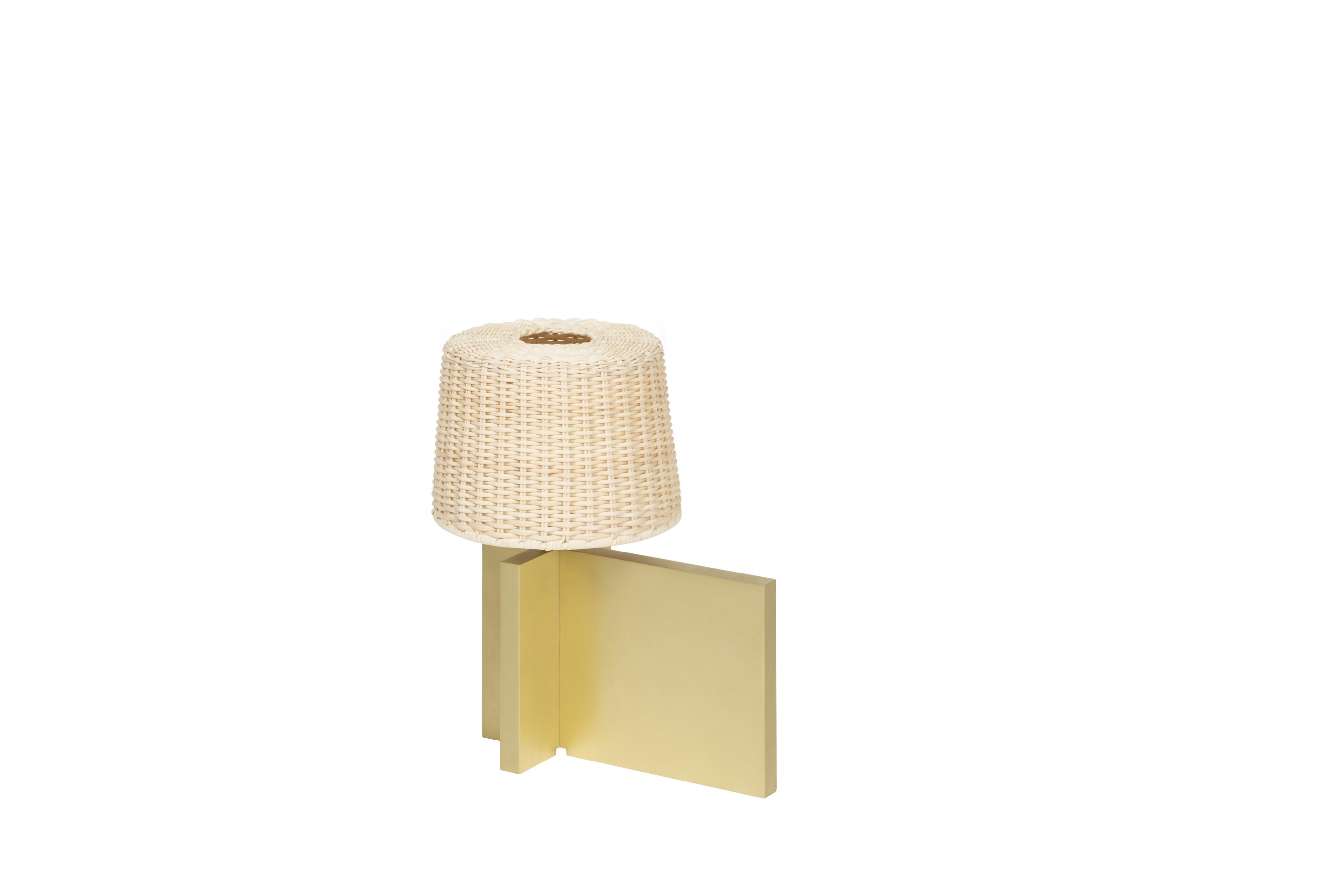 Italian Table Lamp Metal Stephane Parmentier for Giobagnara Lipari Table Lamp (Small) For Sale