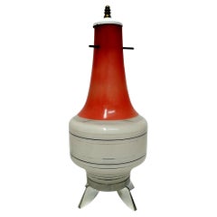 Table Lamp "Missile" Space Age Style in Murano Glass, 1970s