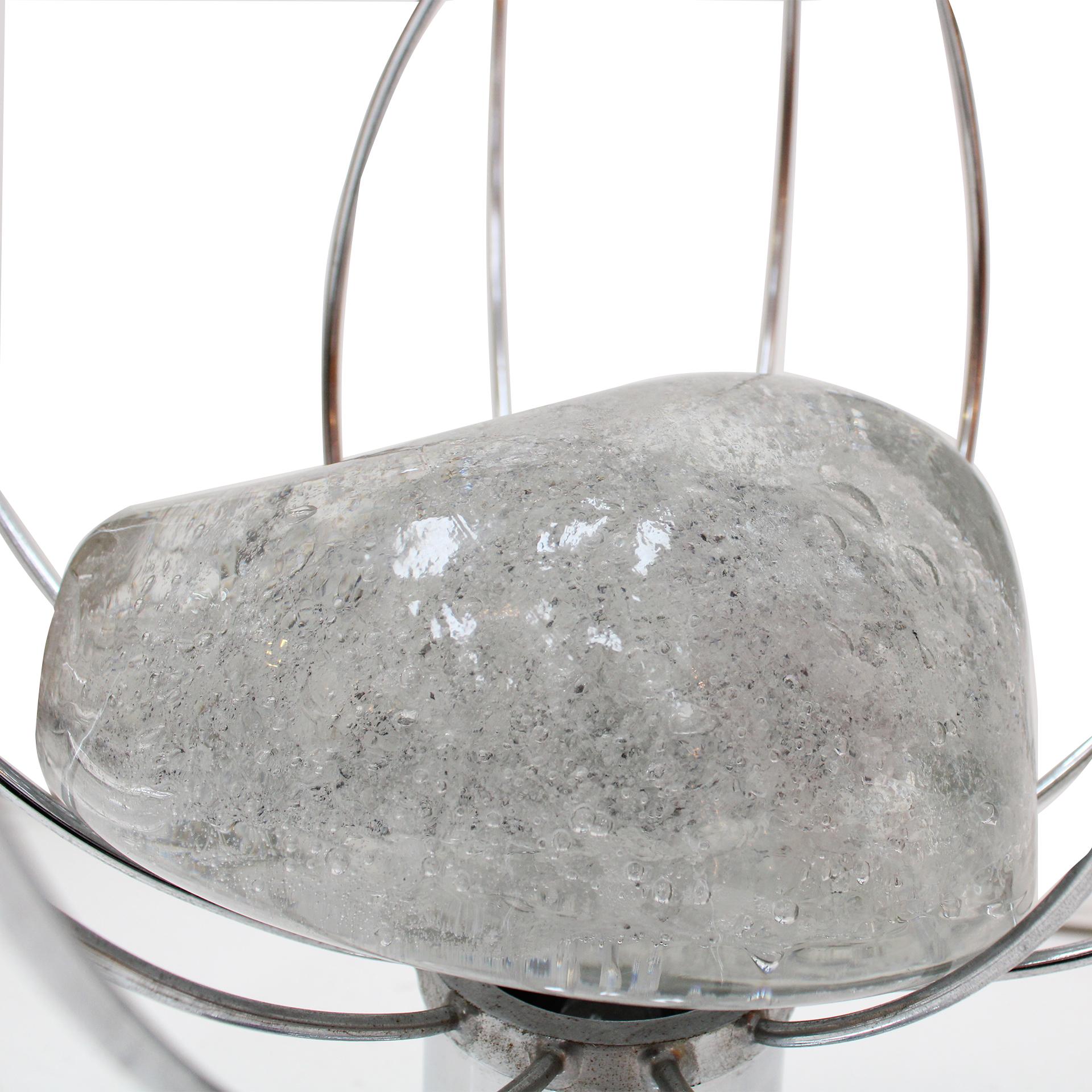 Barnaba Silberfarbene Barnaba-Tischlampe von Angelo Brotto für Fase. Italien, 1970er Jahre. (Metall) im Angebot