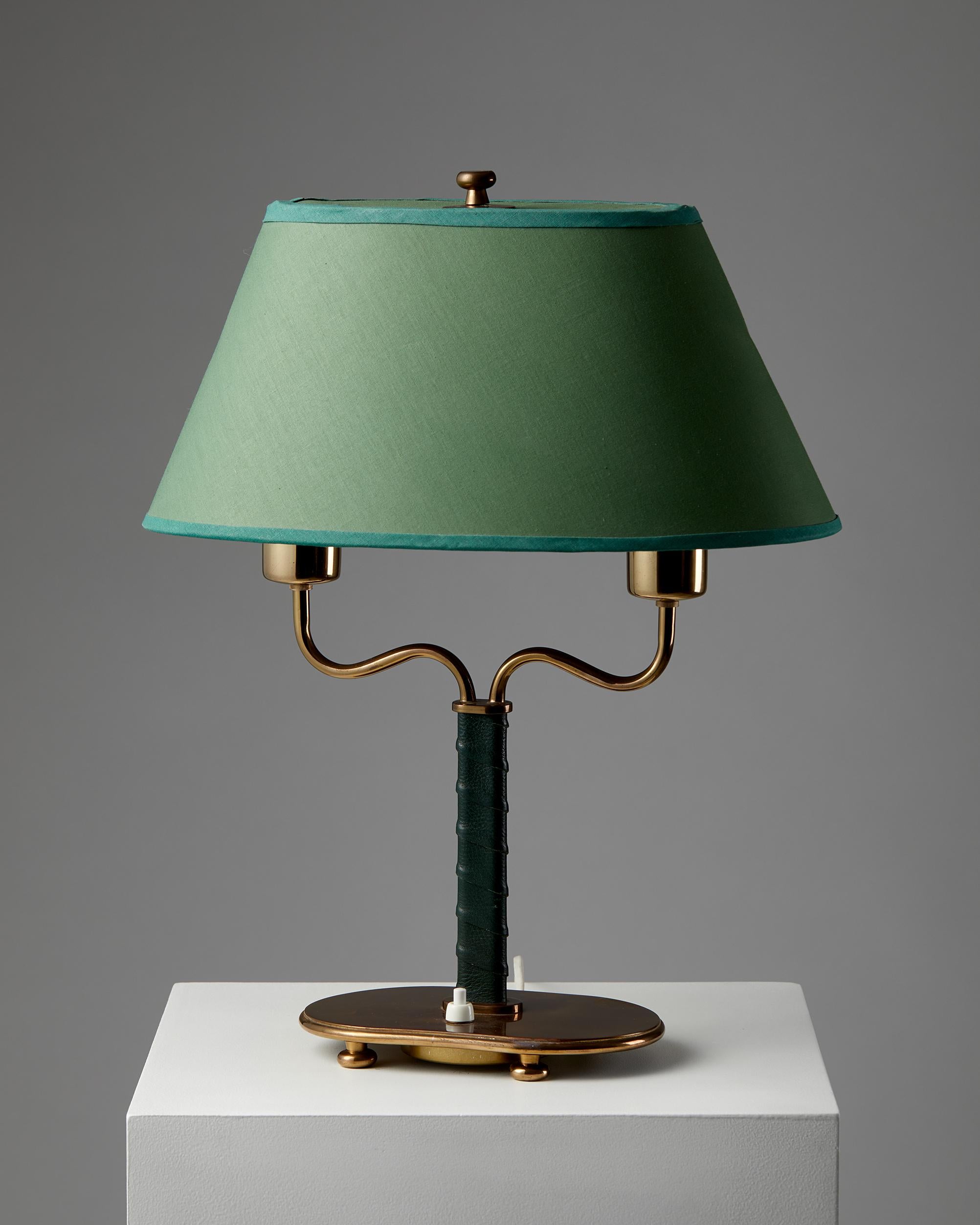 Mid-Century Modern Table Lamp Model 2388 Designed by Josef Frank for Svenskt Tenn, Sweden, 1950's