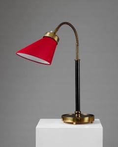 Table lamp model 2434 designed by Josef Frank for Svenskt Tenn, Sweden, 1939 Red