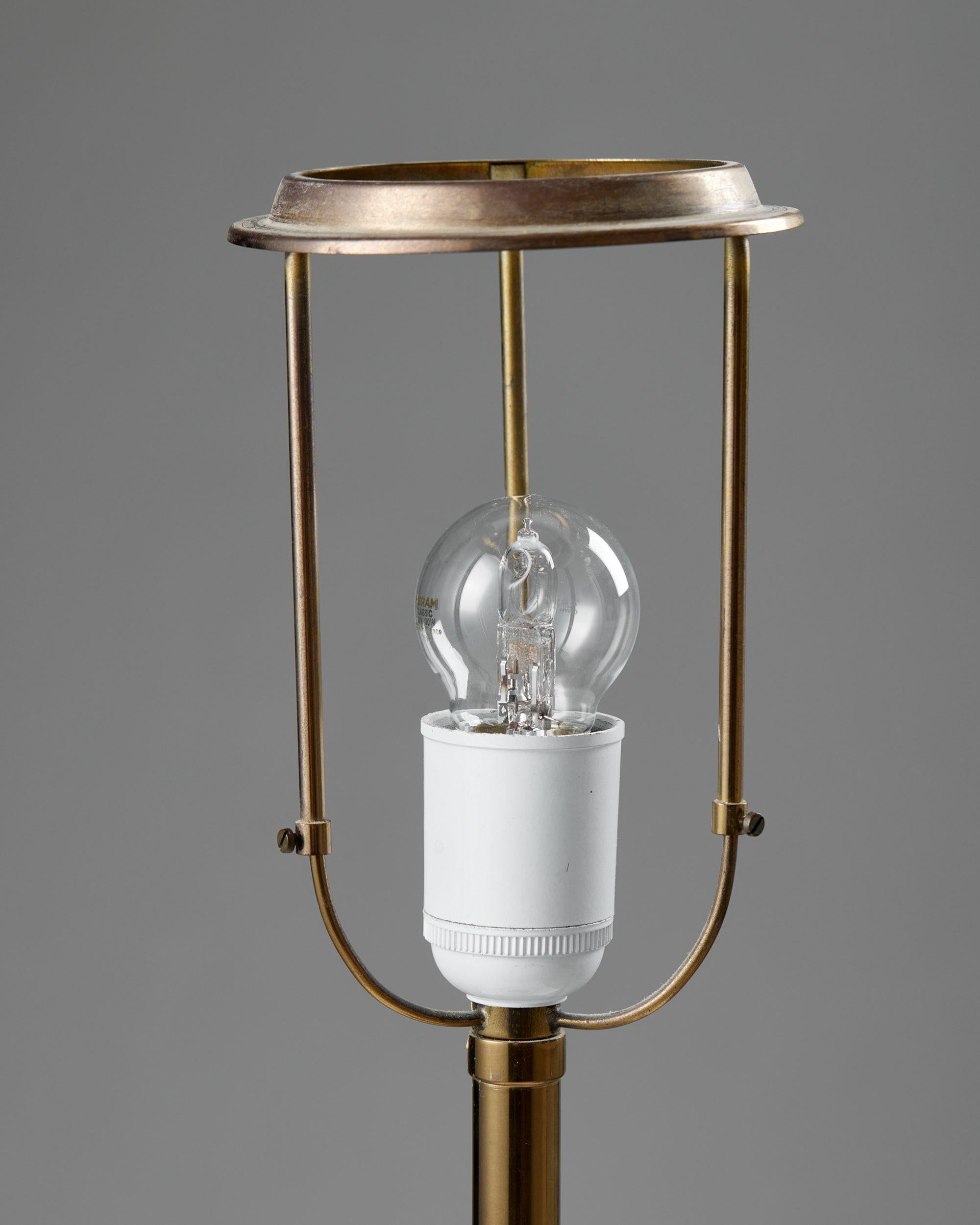 Brass Table Lamp Model 2466 Designed by Josef Frank for Svenskt Tenn, Sweden, 1950s For Sale
