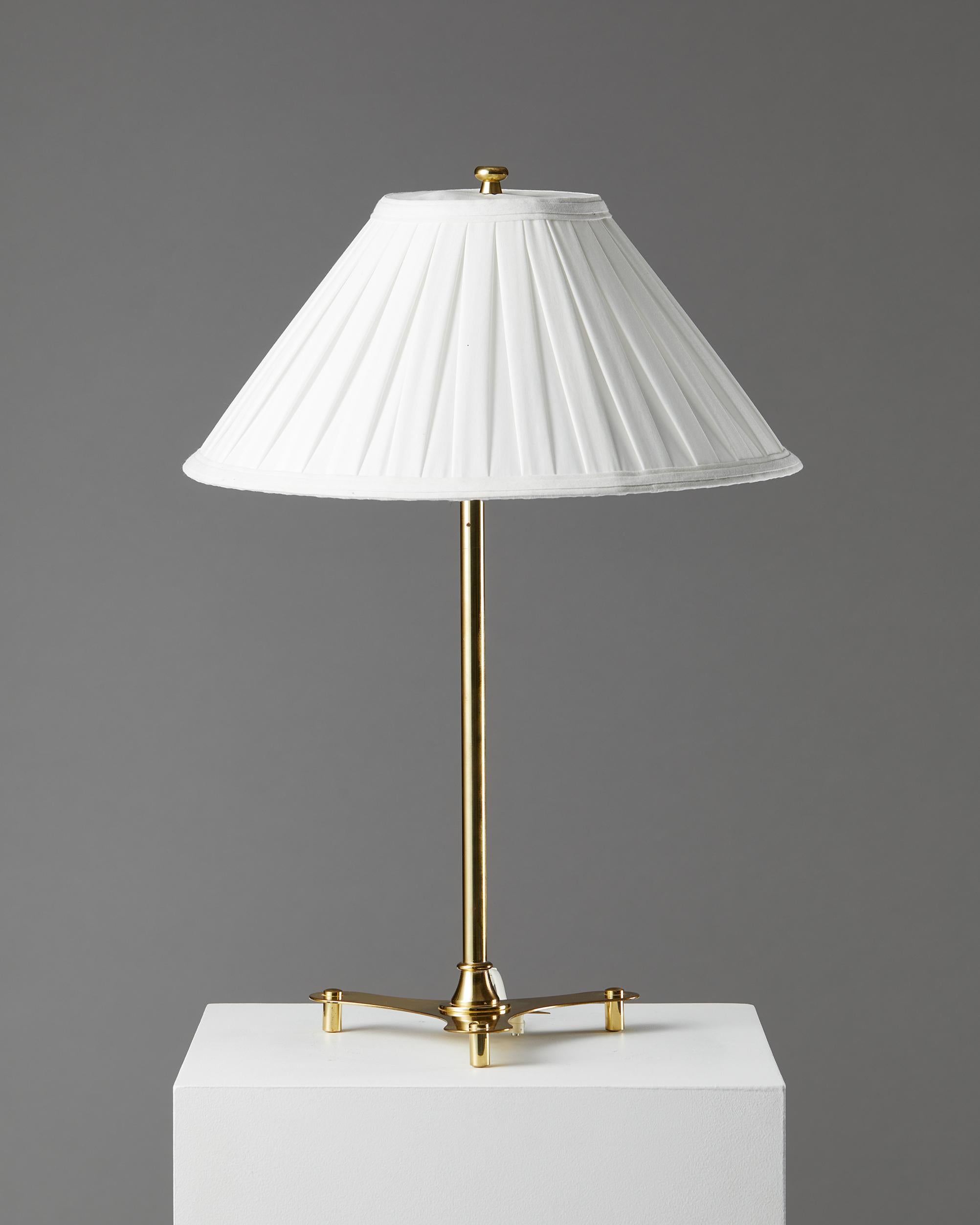 Mid-Century Modern Table Lamp Model 2467 Designed by Josef Frank for Svenskt Tenn, Sweden, 1950s