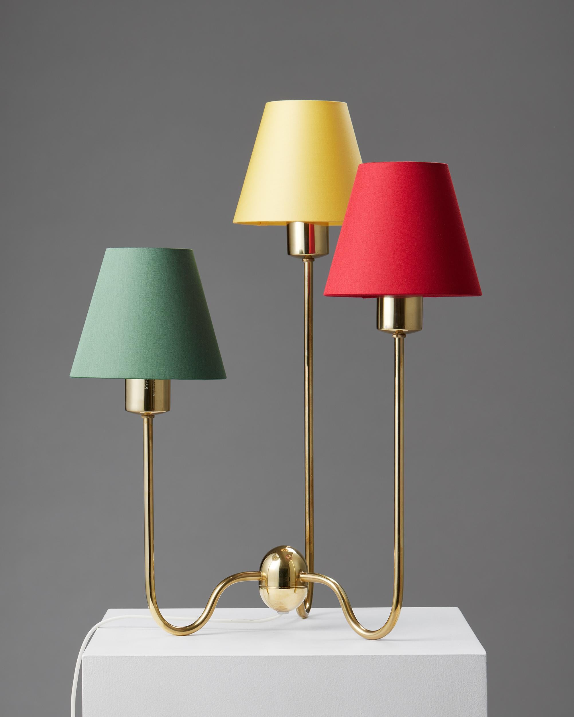 Mid-Century Modern Table Lamp Model 2468 Designed by Josef Frank for Svenskt Tenn, Sweden, 1950s