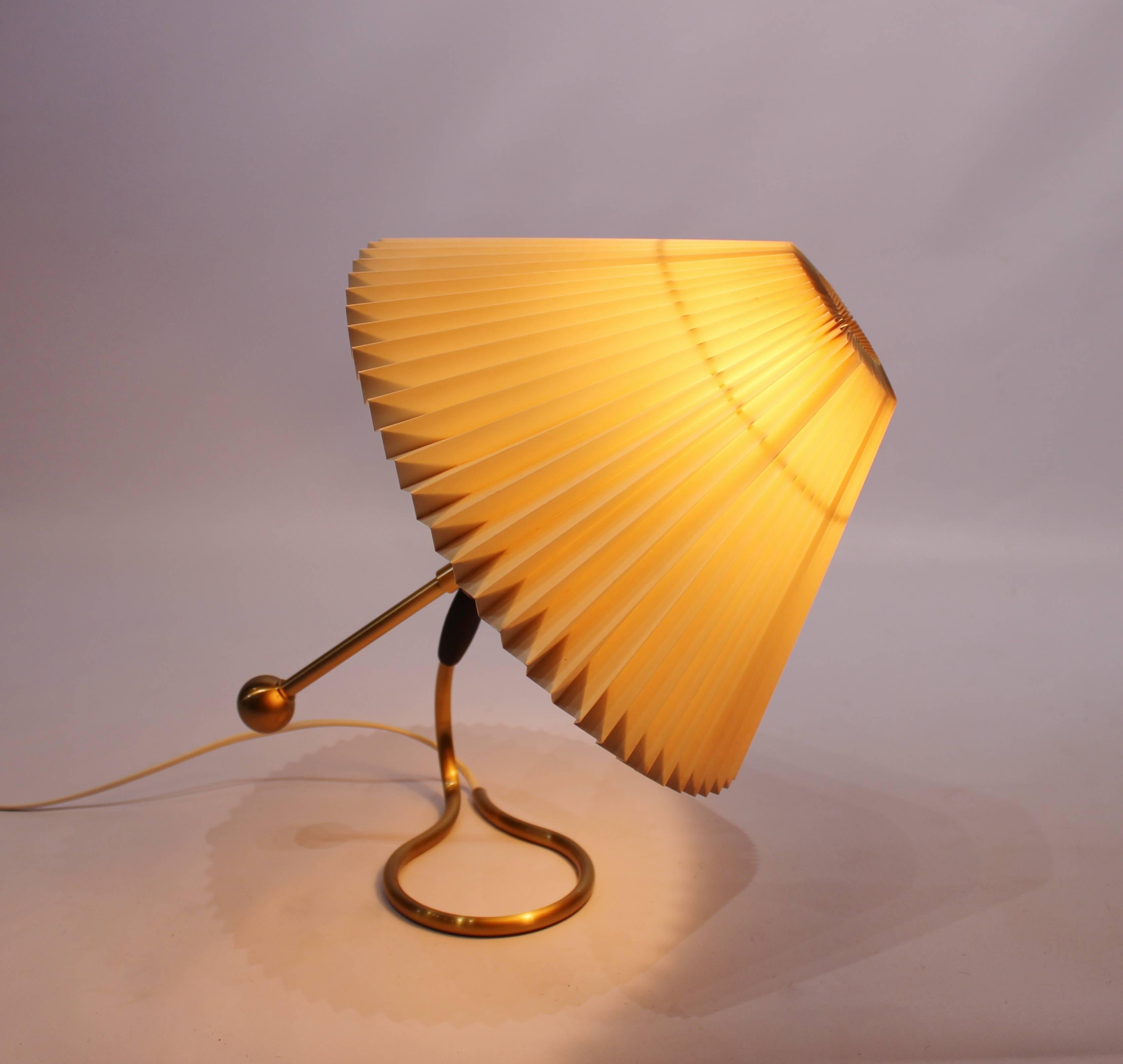 Scandinavian Modern Table Lamp, Model 306, in Brass by Kaare Klint for Le Klint, 1960s