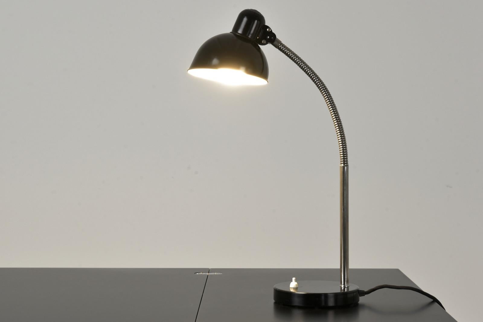 Metal Table Lamp Model 6561 by Christian Dell for Kaiser&Co., Germany - 1936 For Sale