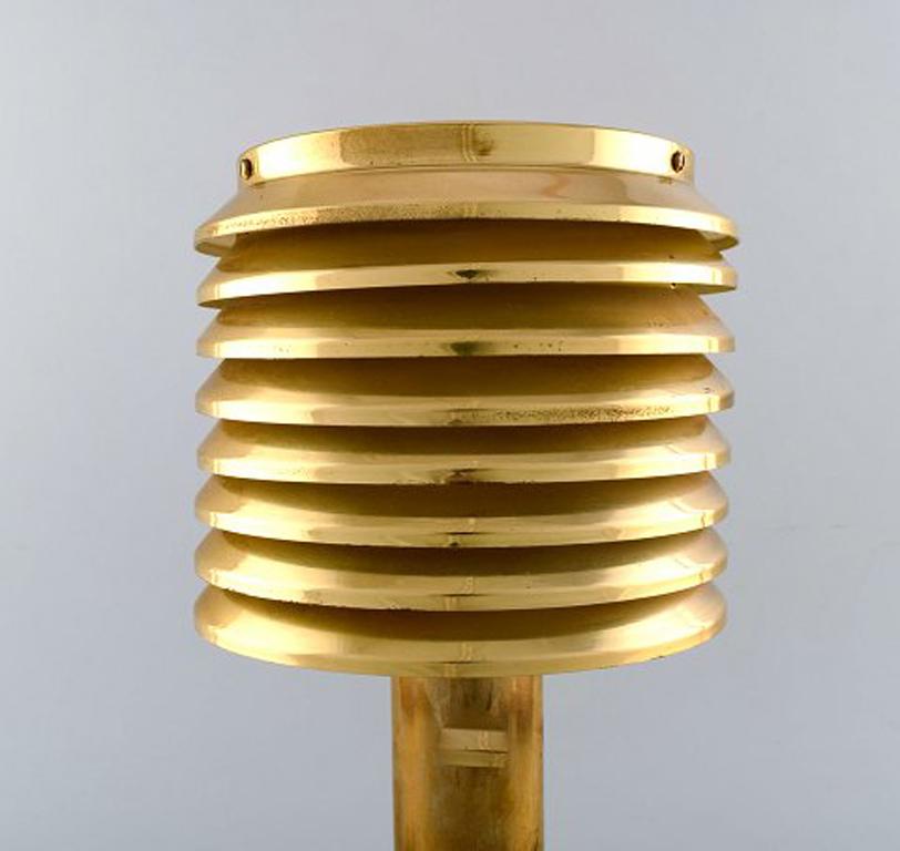 Table lamp model B-142 designed by Hans-Agne Jakobsson. 
Produced by Hans-Agne Jakobsson in Markaryd, Sweden.
Design period: 1960-1969.
Country of manufacture: Sweden
Identifying marks: Labeled by maker
Style: Scandinavian Modern
Condition: