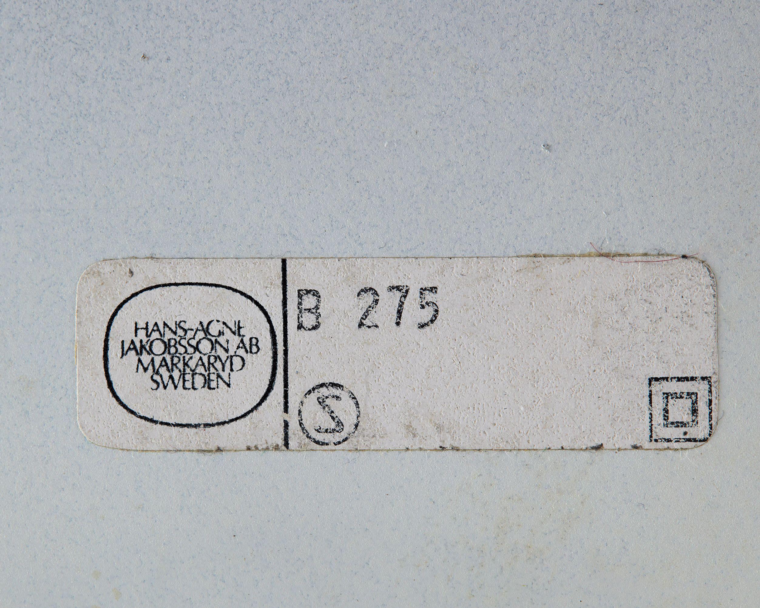 Table lamp model B 275 designed by Hans-Agne Jakobsson for Markaryd, Sweden For Sale 1