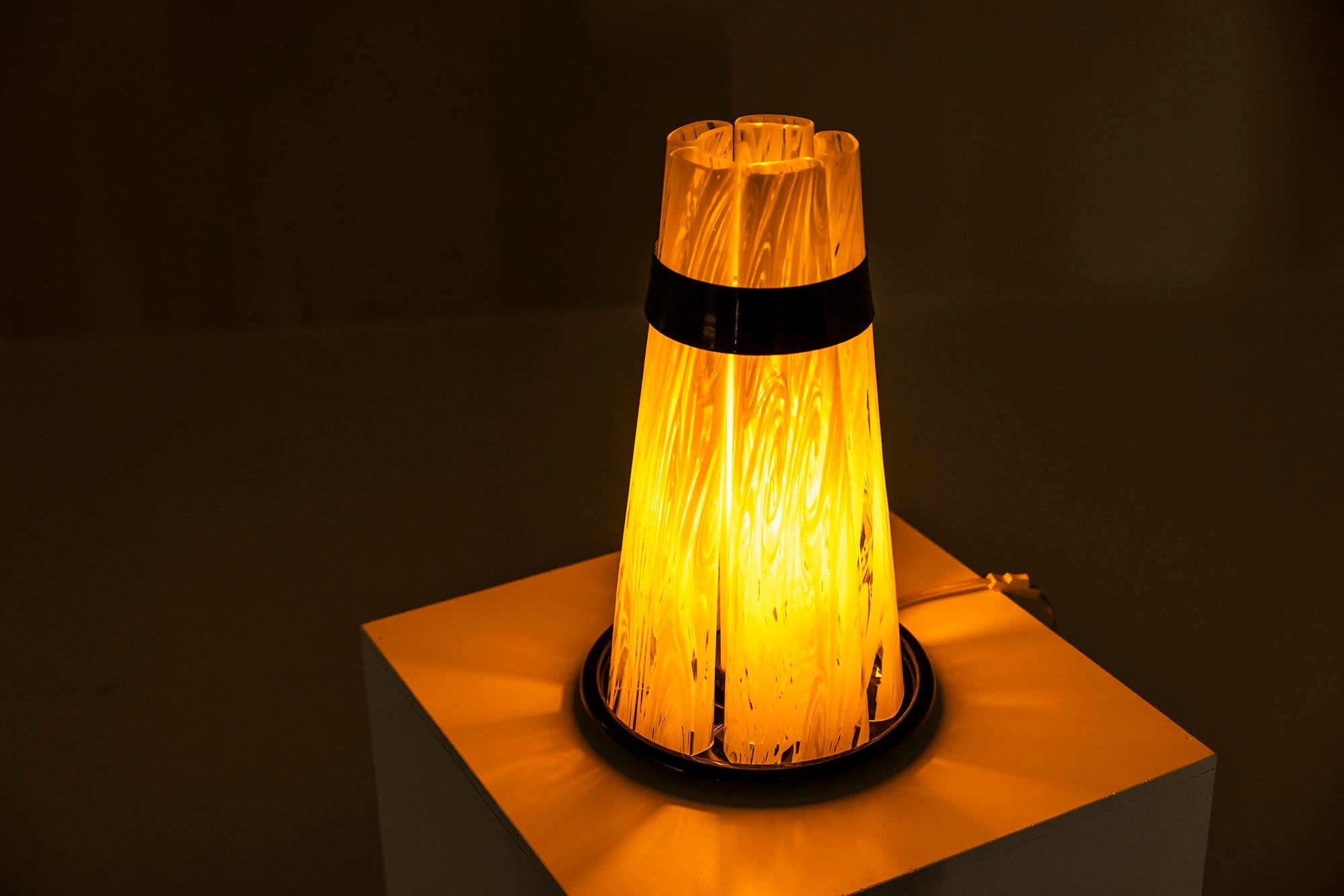 Mid-Century moderno Lampada da tavolo modello 'Bricola' di Federica Marangoni per ITRE, Italia 1975