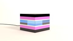 Lámpara de Sobremesa Modelo Cremino Colección Caramelo de Regaliz de Studio Superego, Italia