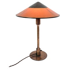 Table Lamp Model Kongelys Made In Burnished Brass By Fog & Mørup From 1930s